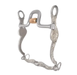 Versatility Shank Cowhorse Bit with Flat Port Roller