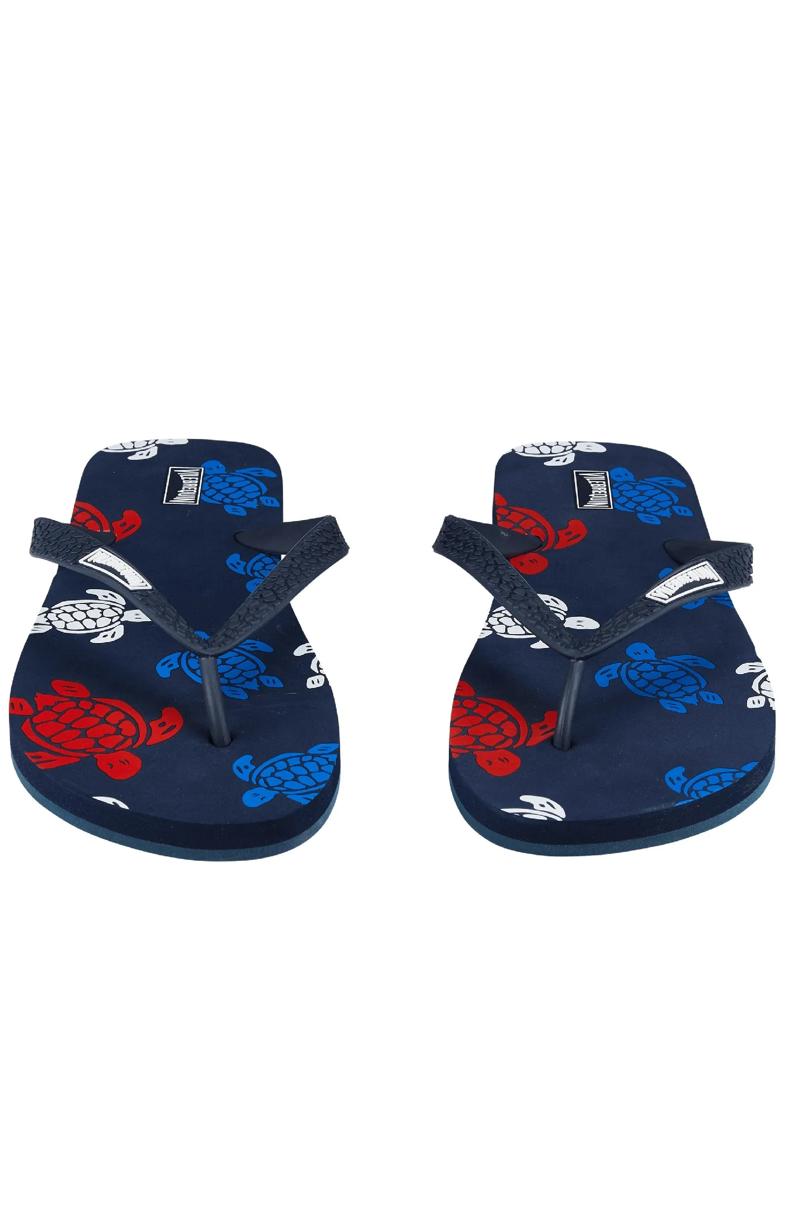 VILEBREQUIN Men Beach Flip Flops Tortues Multicolored