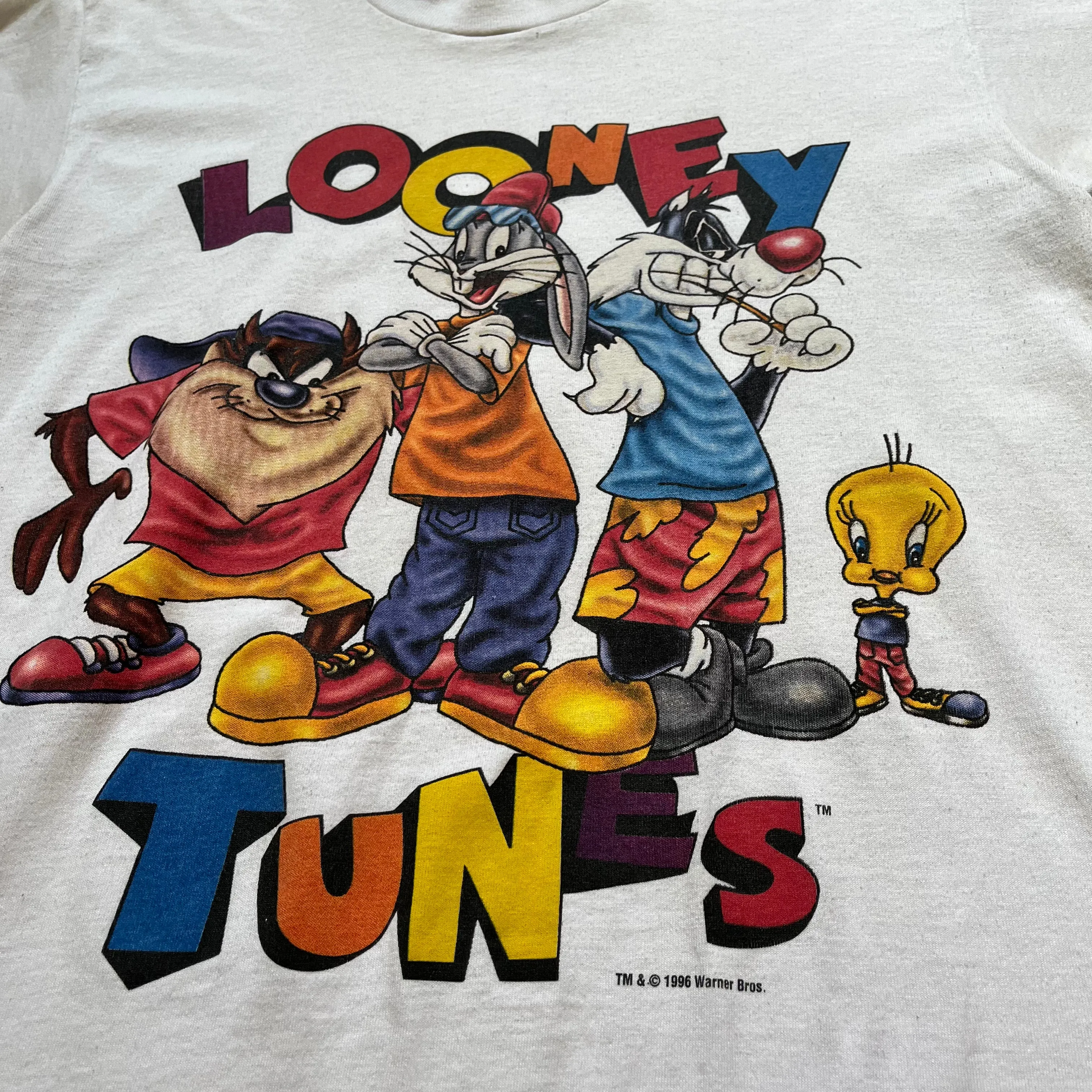 Vintage 1996 Looney Tunes Squad Tee