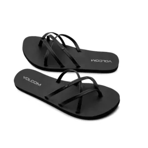 Volcom Women's New School II Sandals - Black Out
