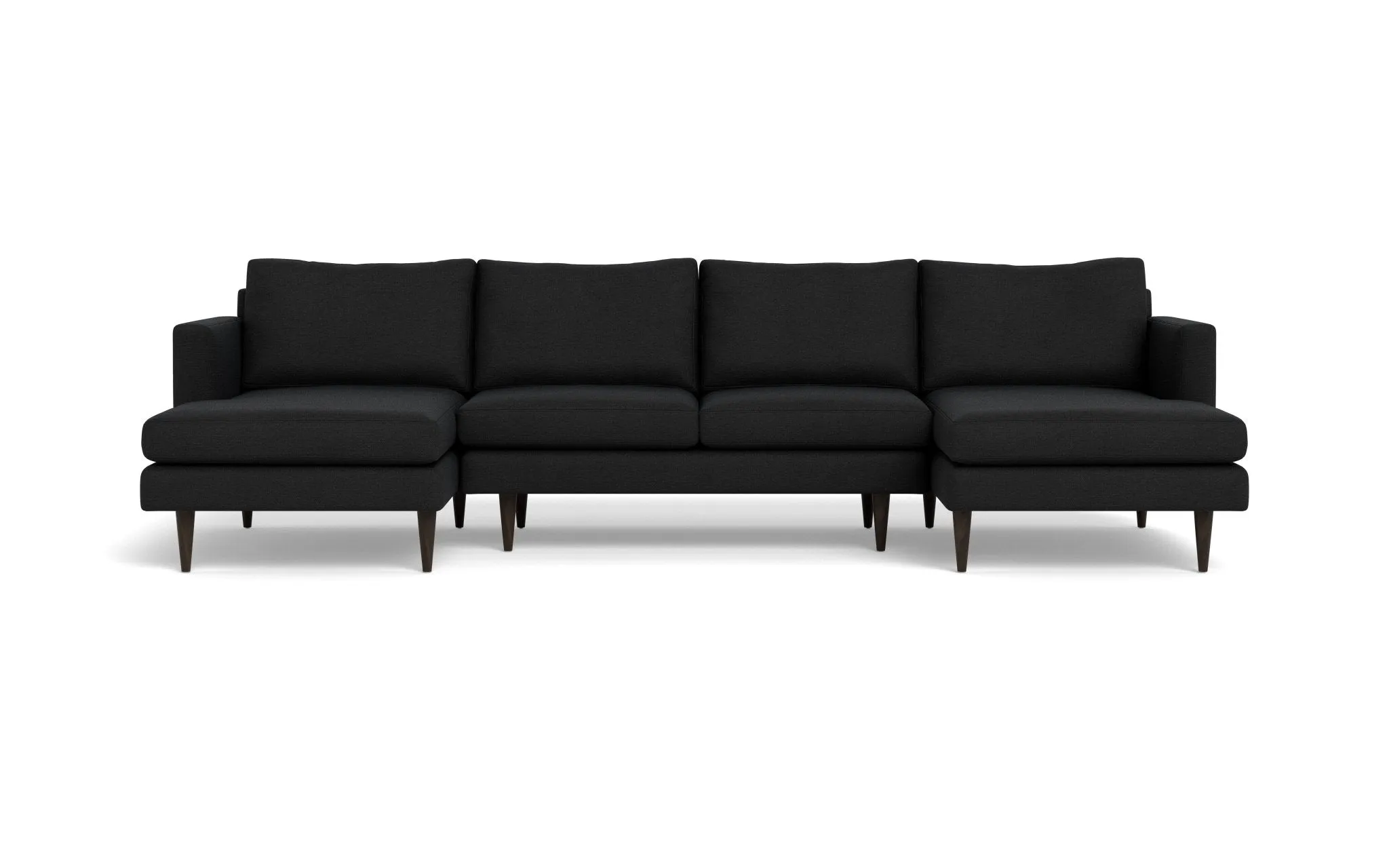 Wallace 126" Untufted Double Chaise U Sectional