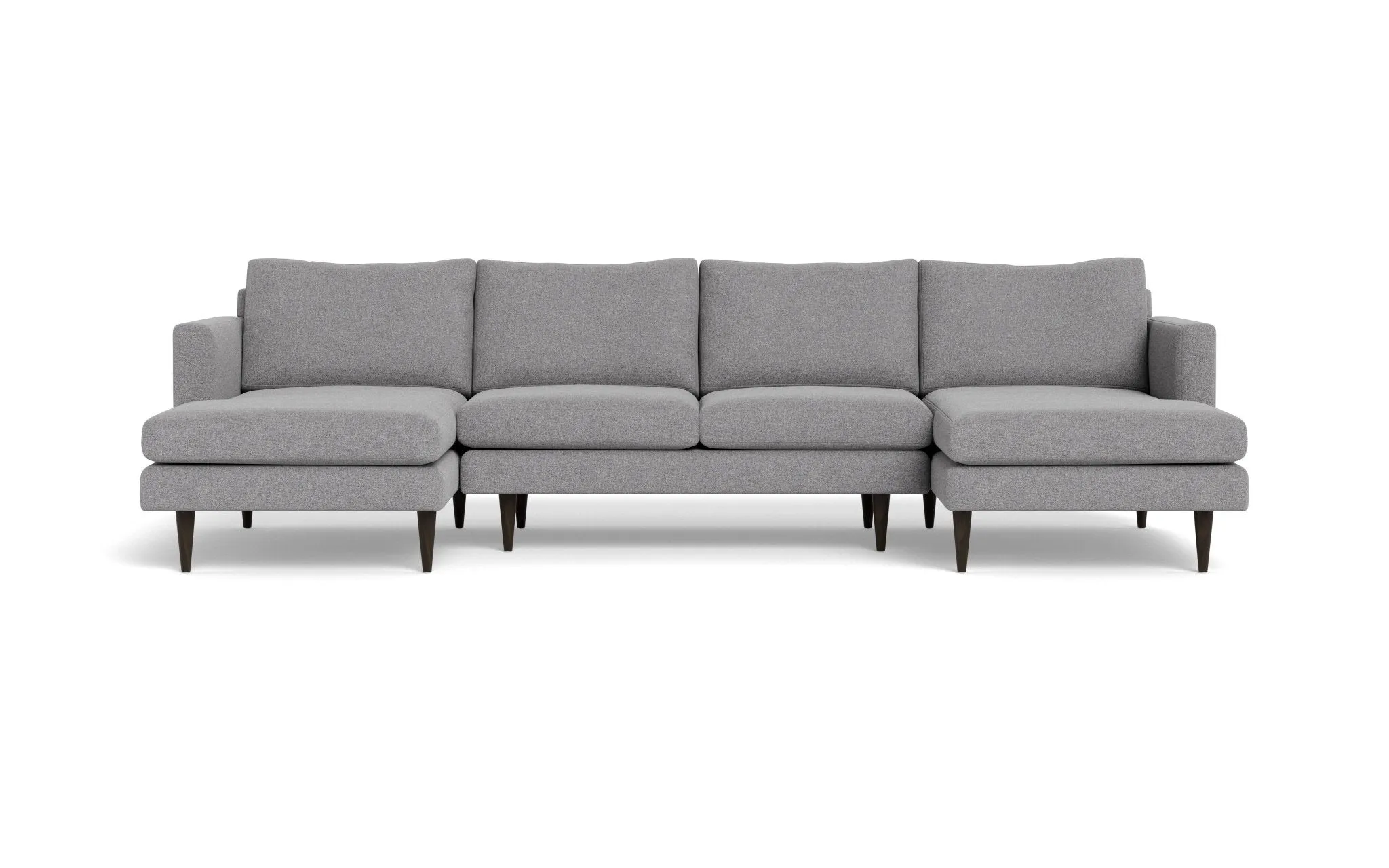 Wallace 126" Untufted Double Chaise U Sectional