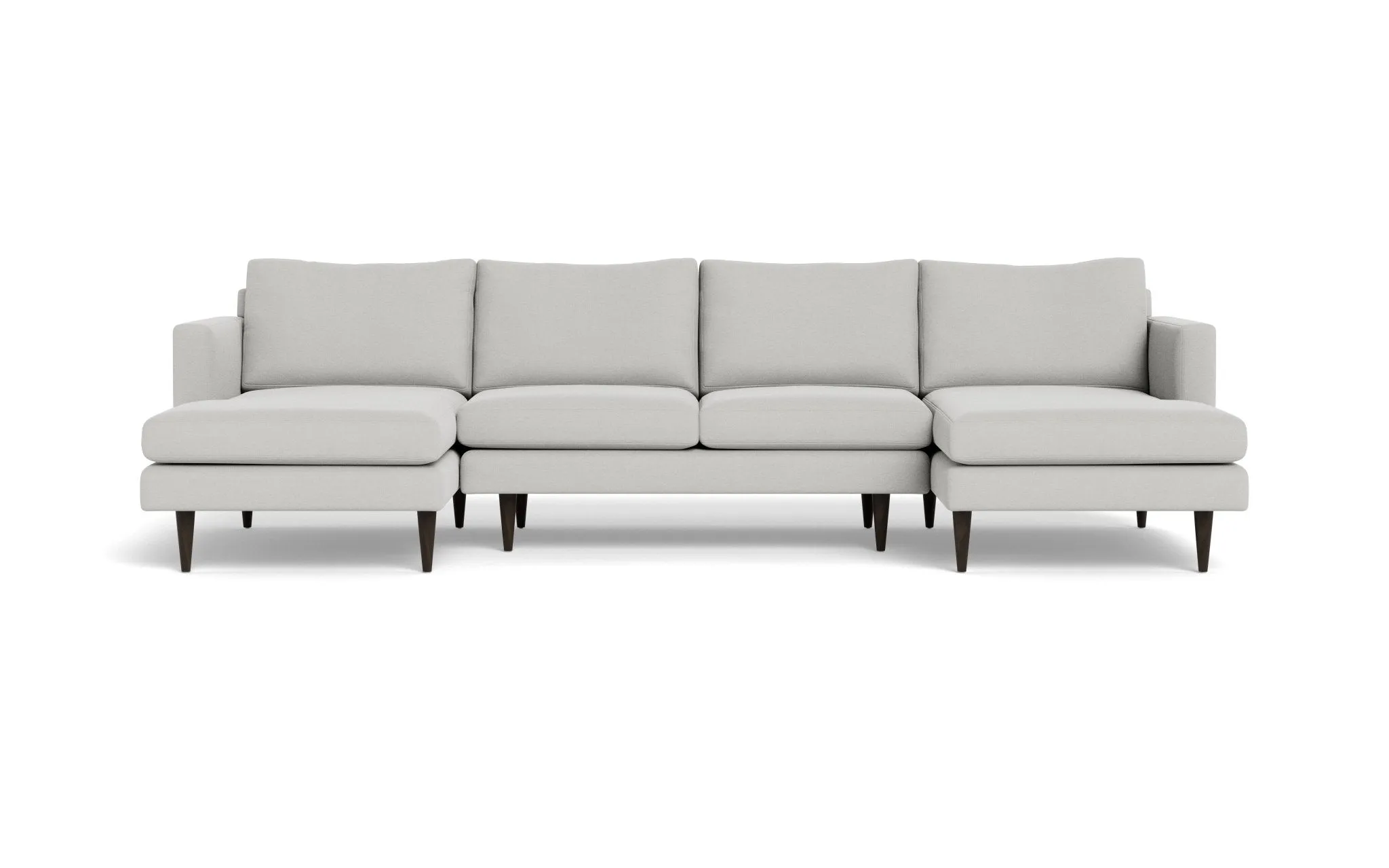 Wallace 126" Untufted Double Chaise U Sectional