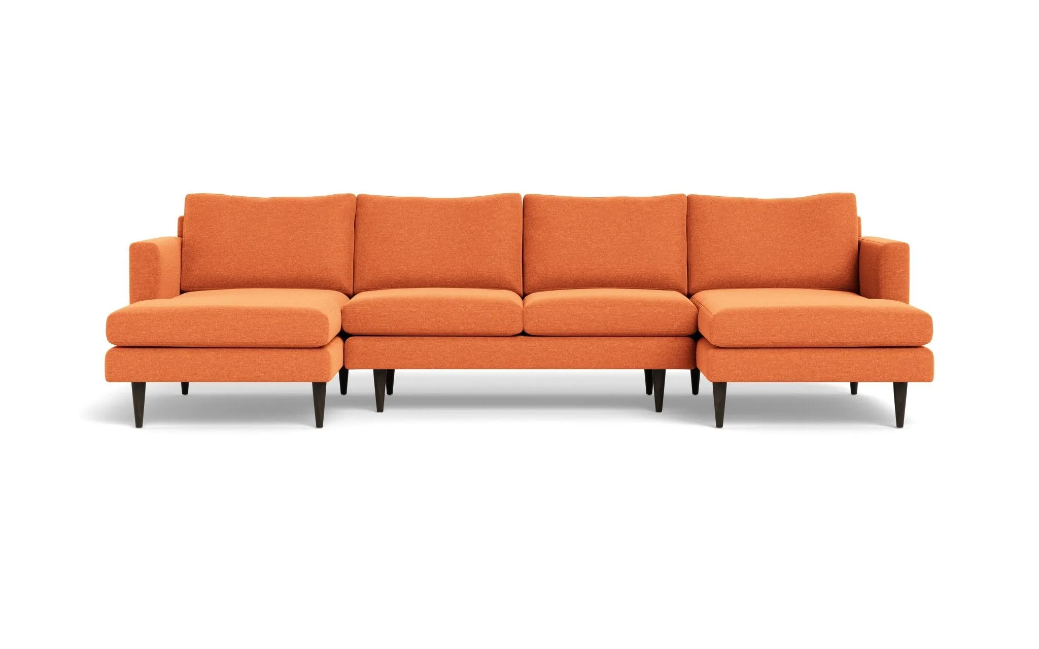 Wallace 126" Untufted Double Chaise U Sectional