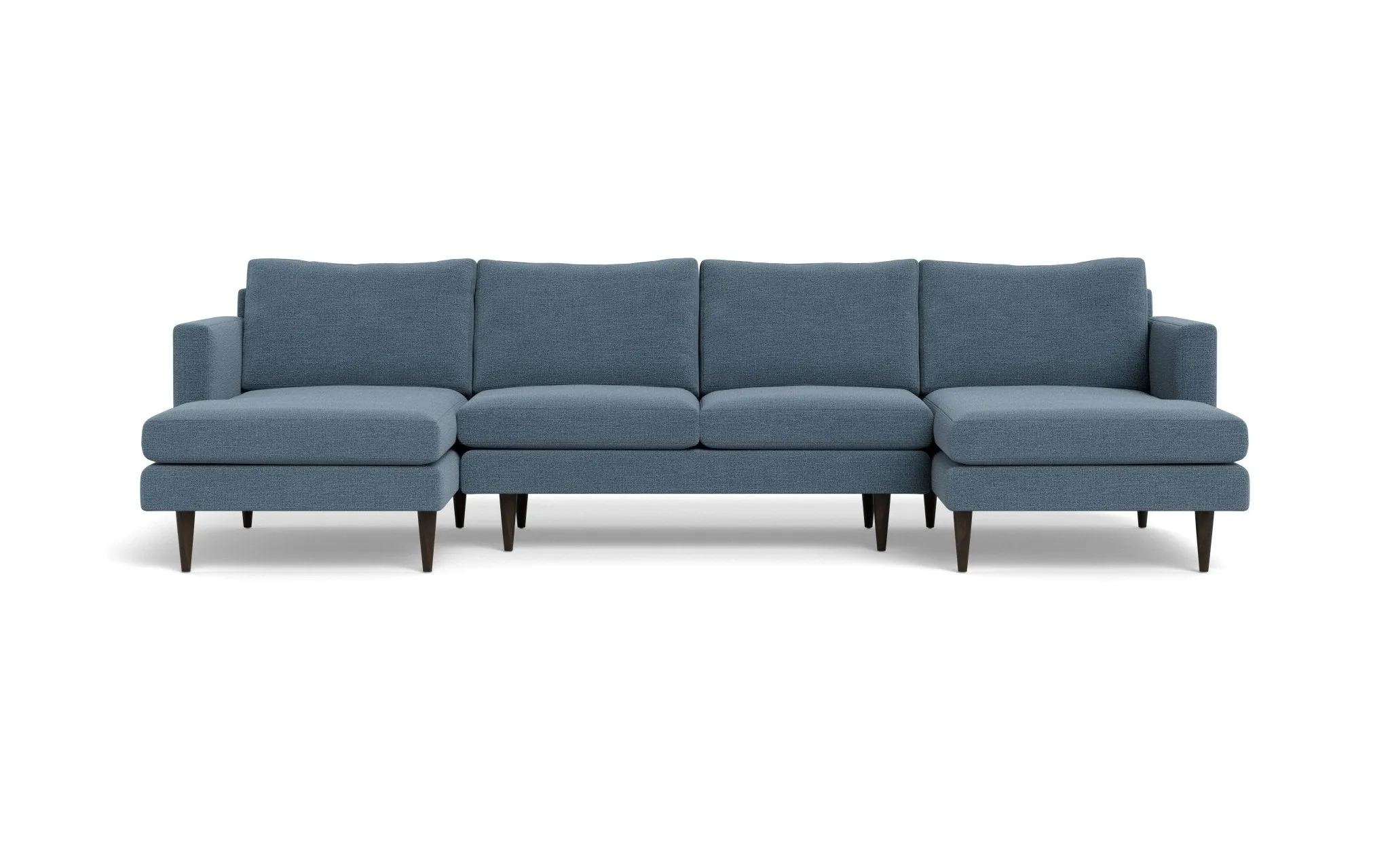 Wallace 126" Untufted Double Chaise U Sectional