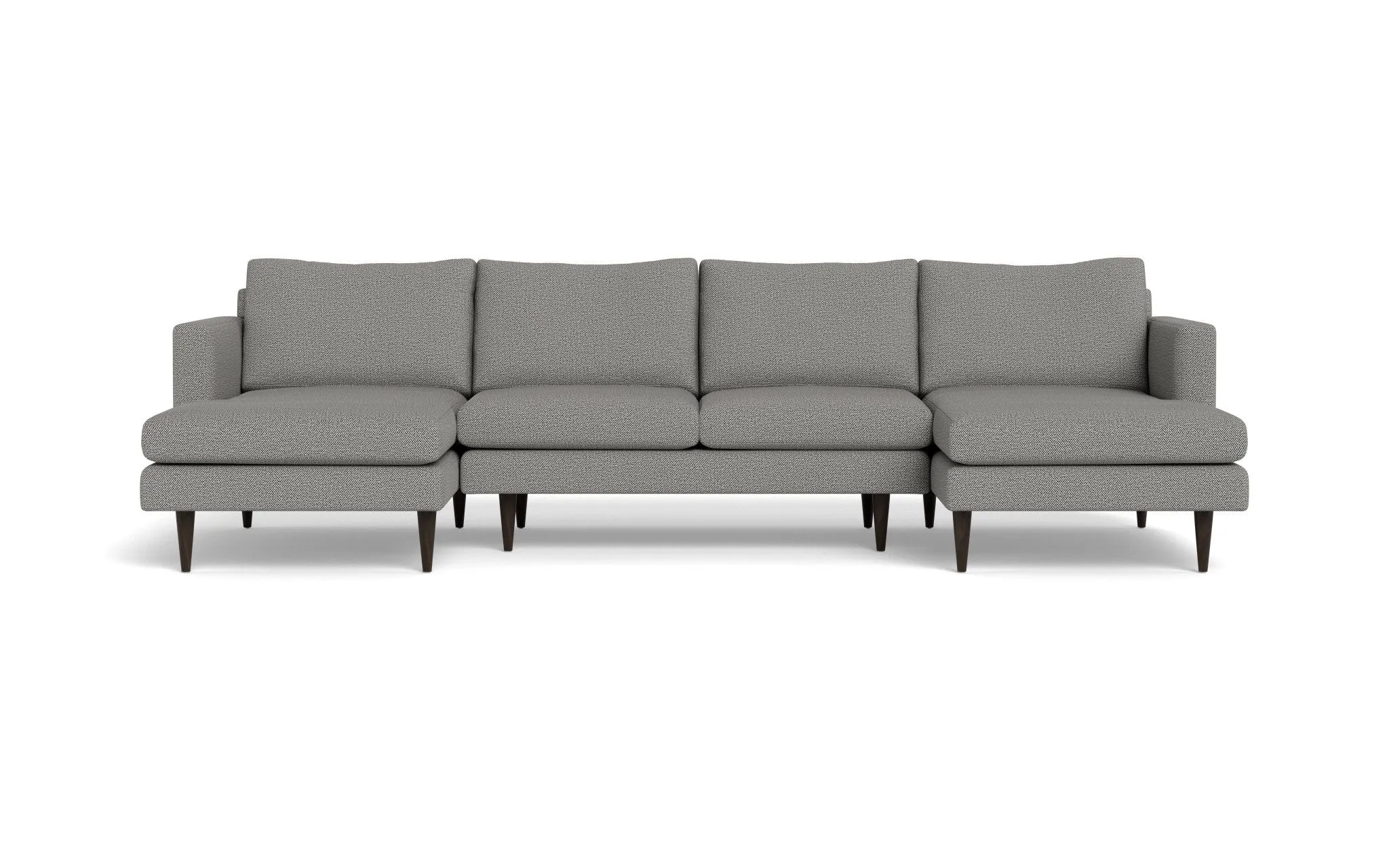 Wallace 126" Untufted Double Chaise U Sectional