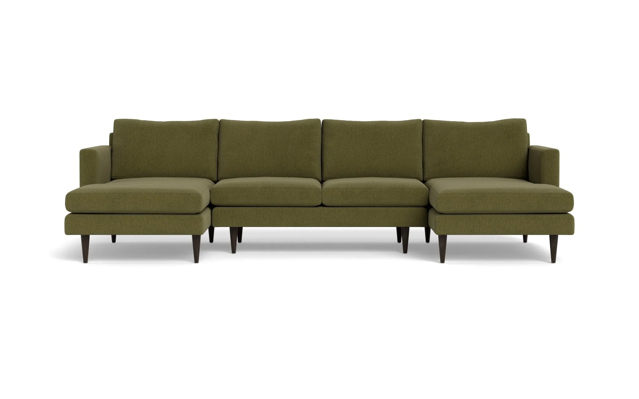 Wallace 126" Untufted Double Chaise U Sectional