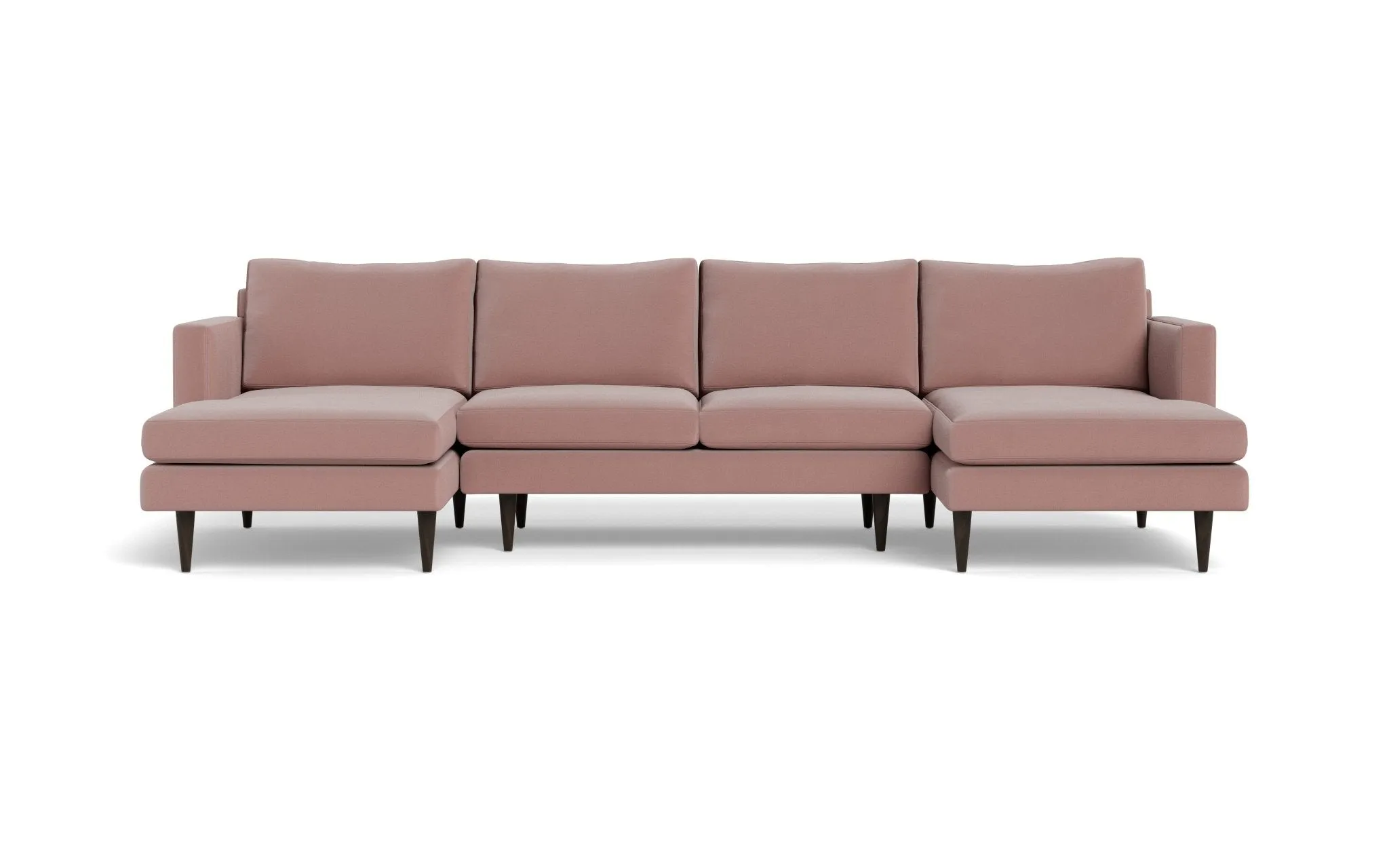Wallace 126" Untufted Double Chaise U Sectional