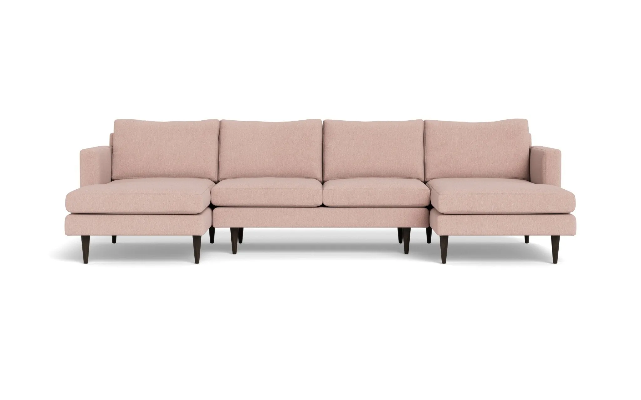 Wallace 126" Untufted Double Chaise U Sectional