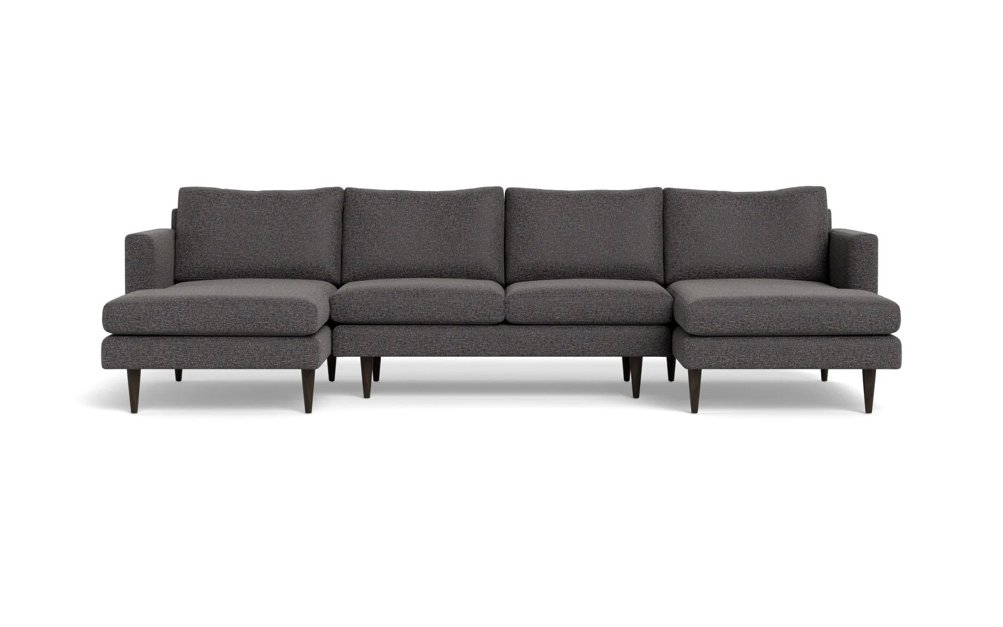 Wallace 126" Untufted Double Chaise U Sectional