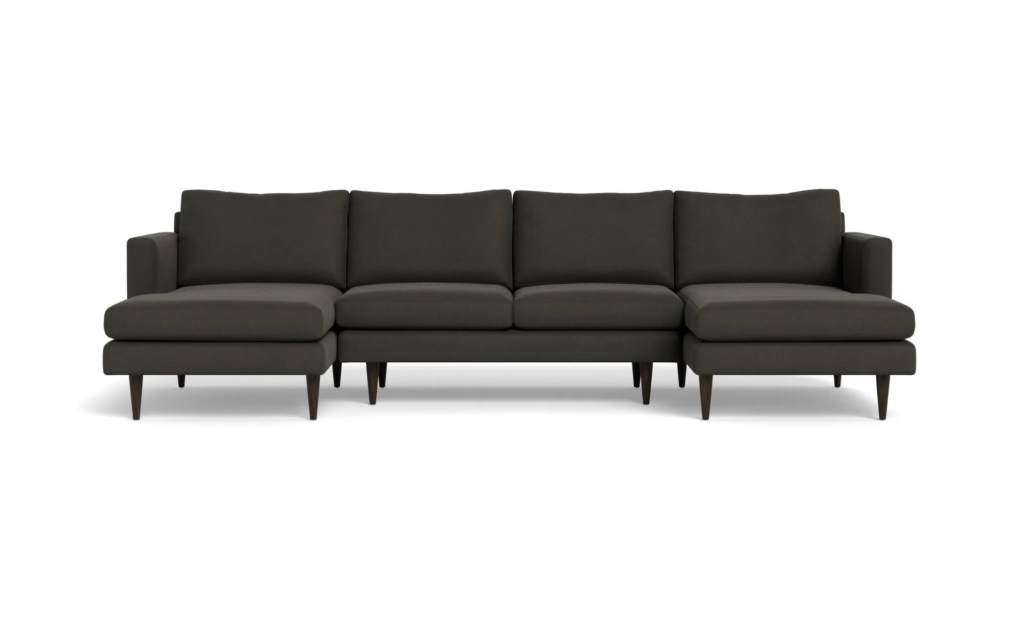 Wallace 126" Untufted Double Chaise U Sectional