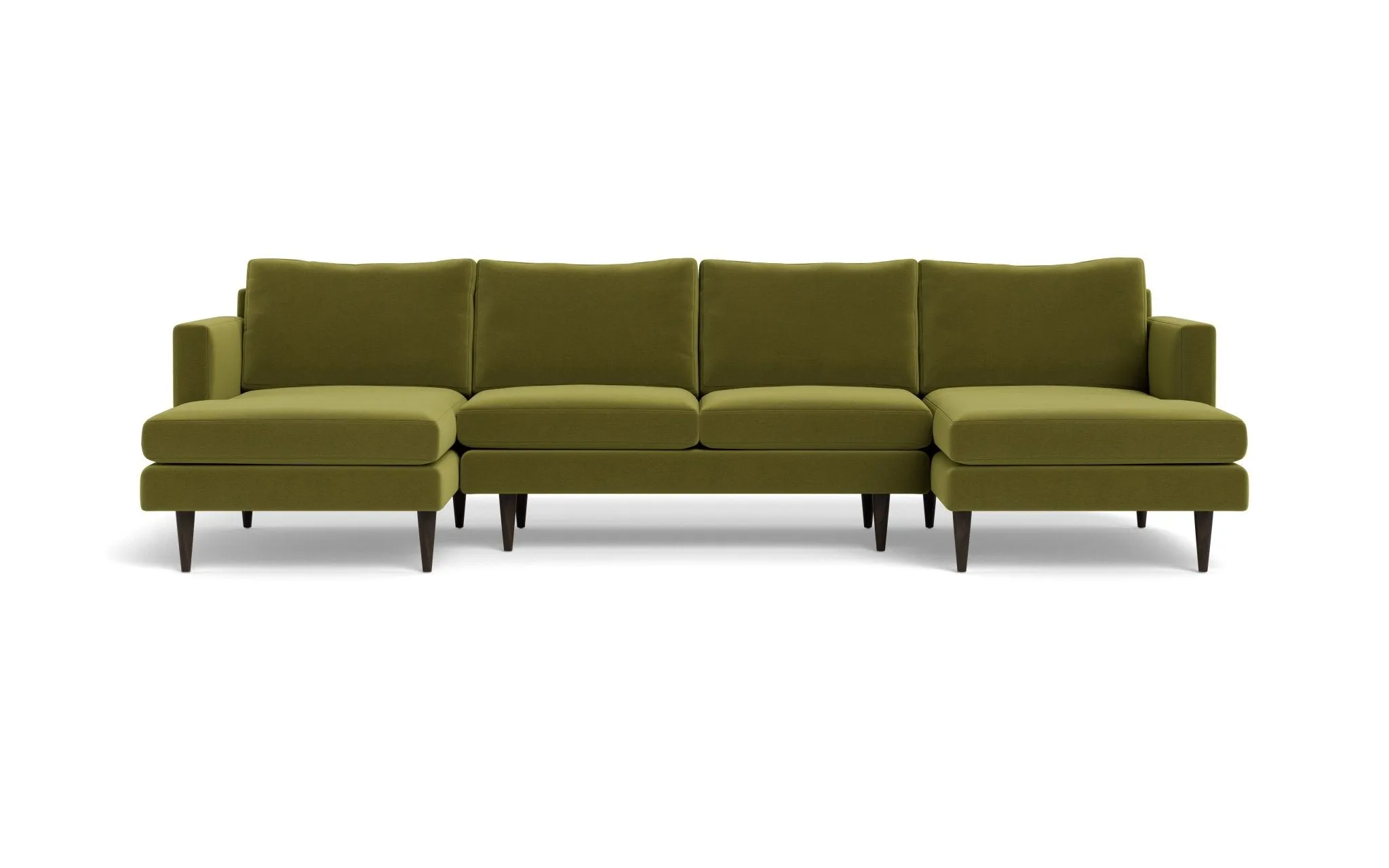Wallace 126" Untufted Double Chaise U Sectional