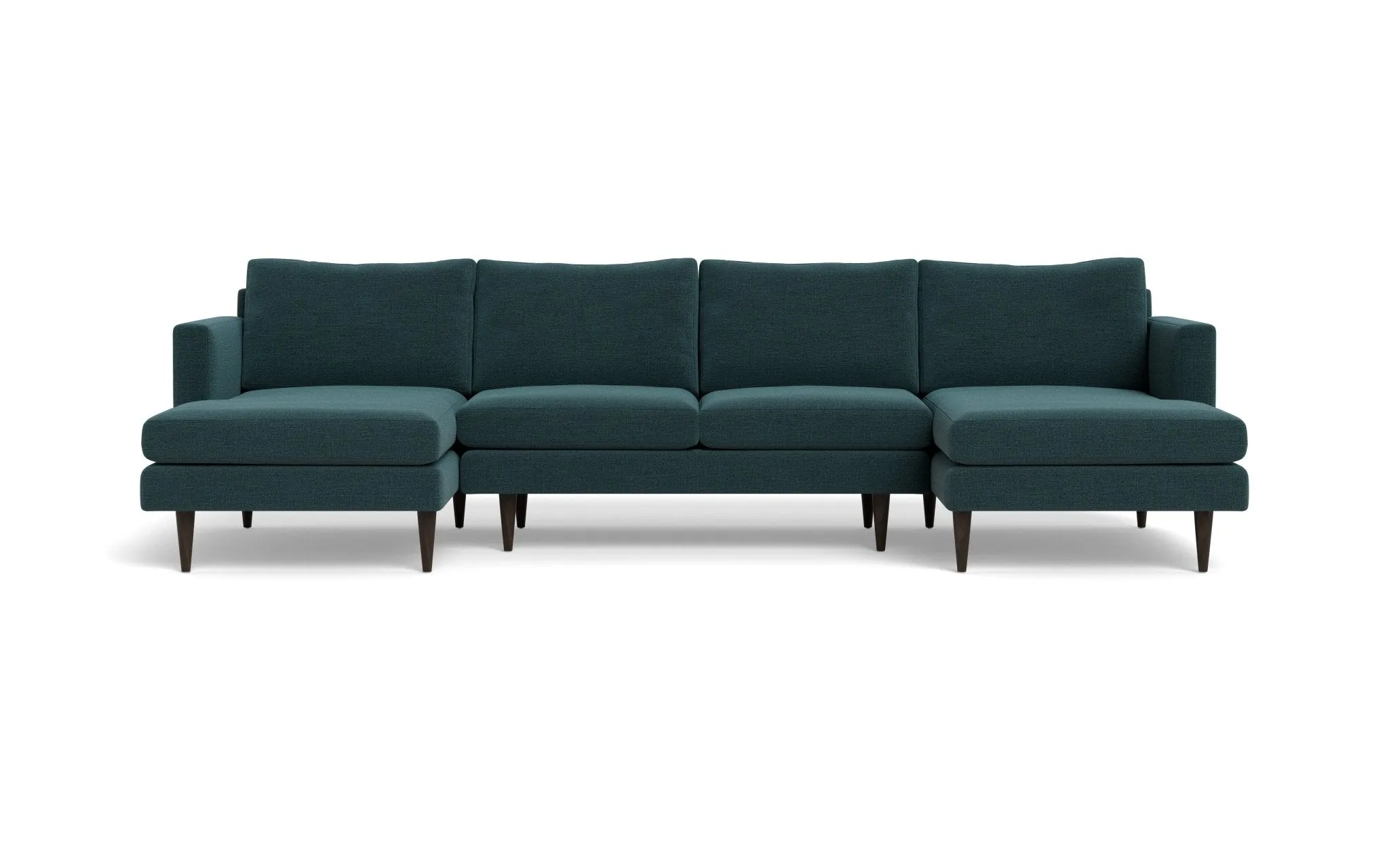 Wallace 126" Untufted Double Chaise U Sectional