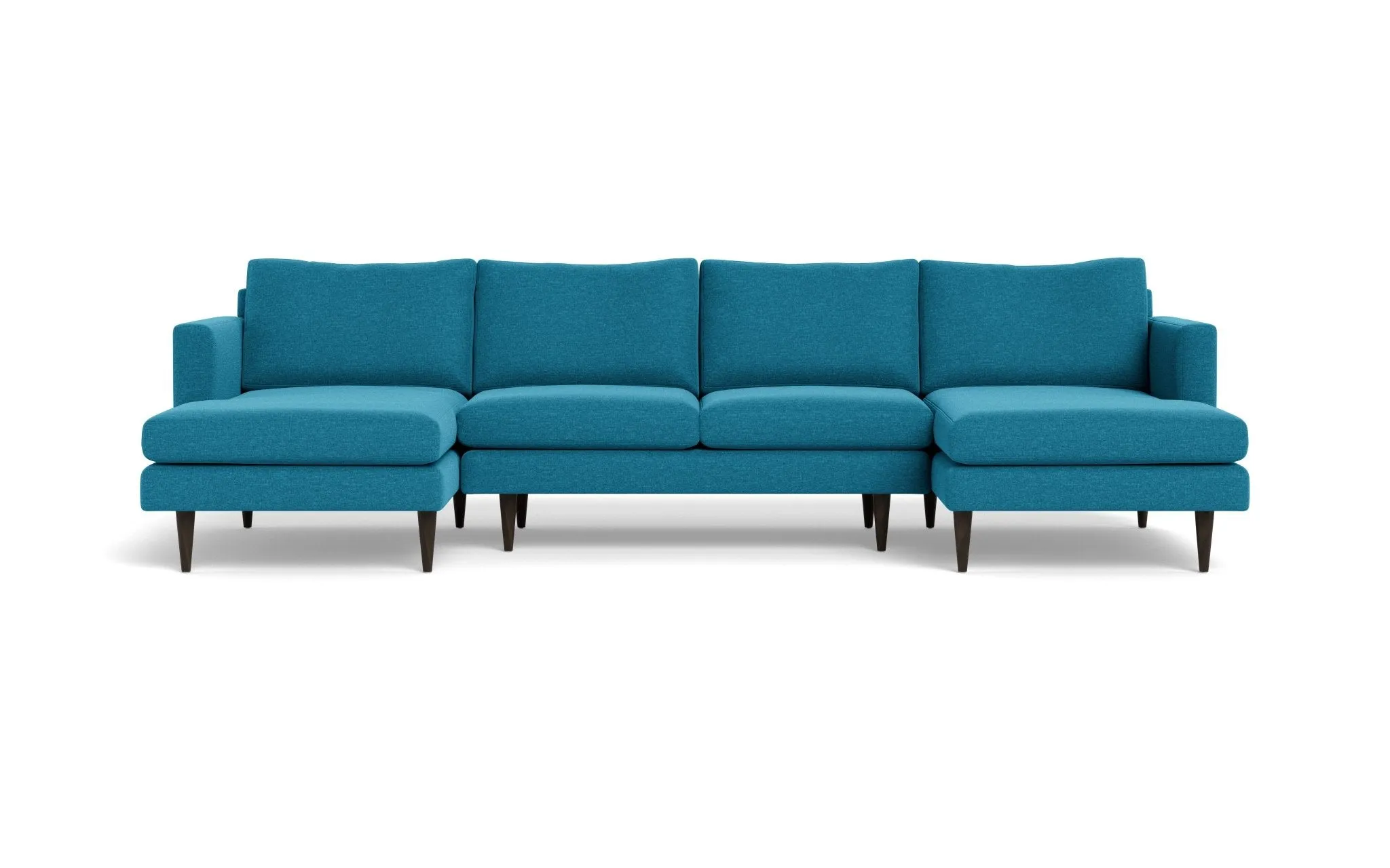 Wallace 126" Untufted Double Chaise U Sectional