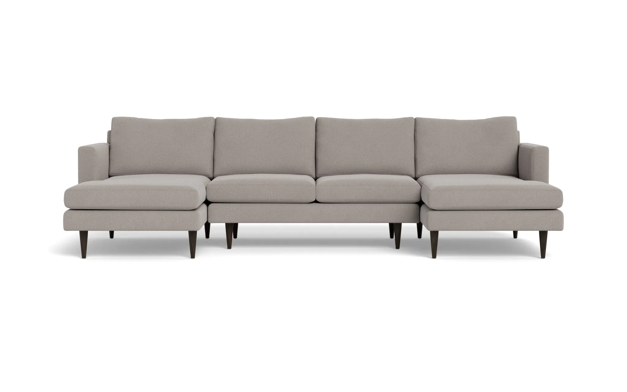 Wallace 126" Untufted Double Chaise U Sectional
