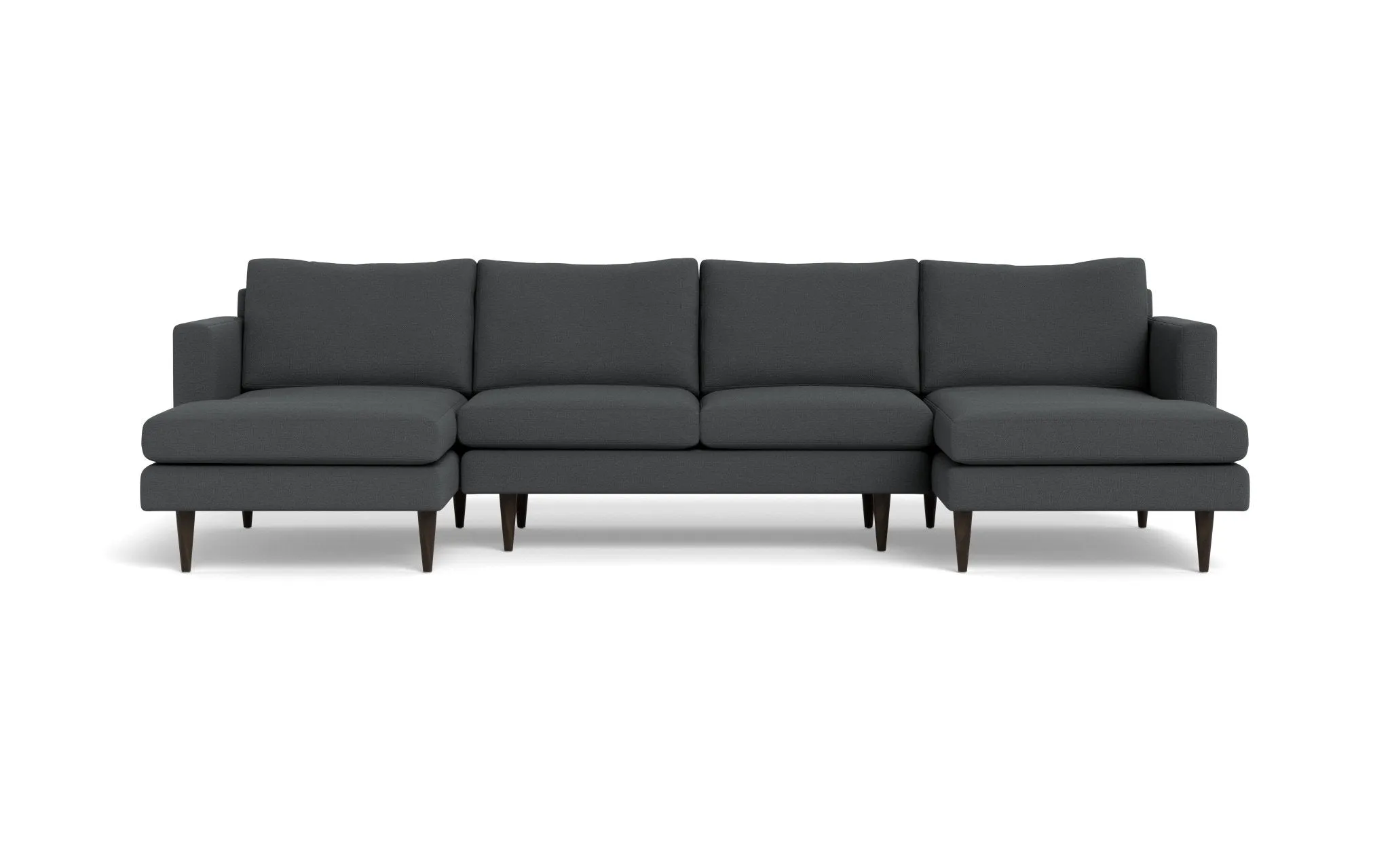 Wallace 126" Untufted Double Chaise U Sectional
