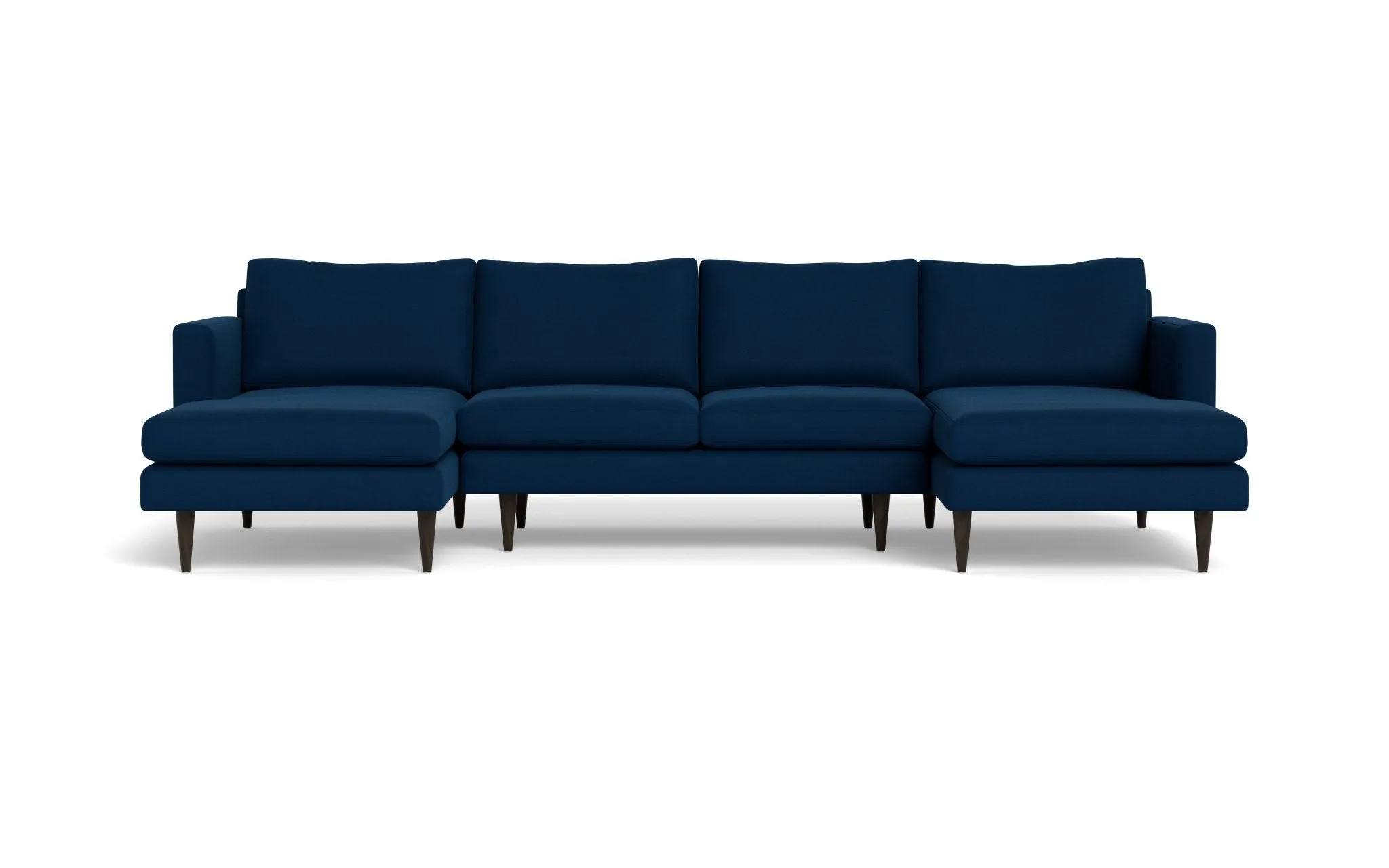 Wallace 126" Untufted Double Chaise U Sectional
