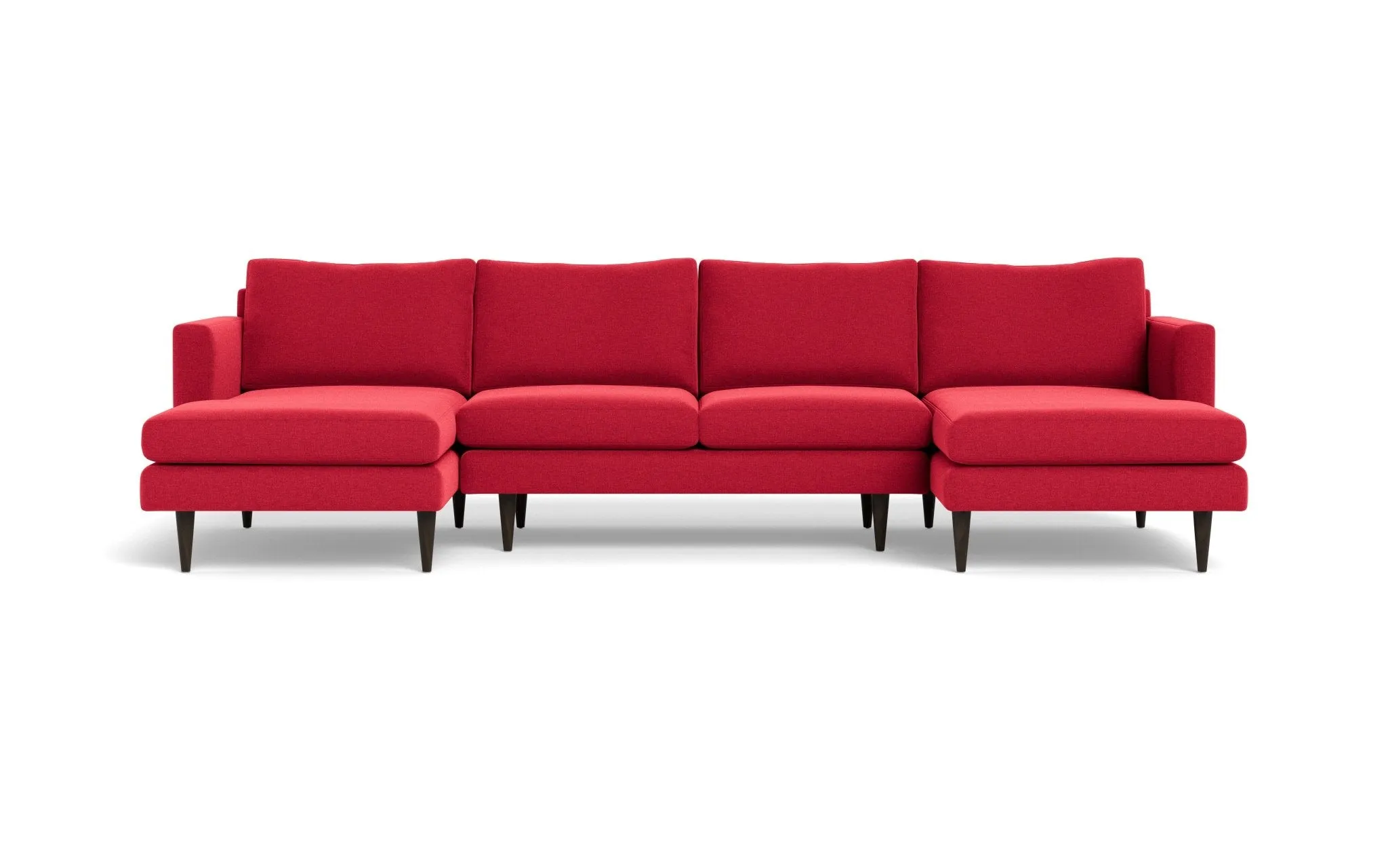 Wallace 126" Untufted Double Chaise U Sectional