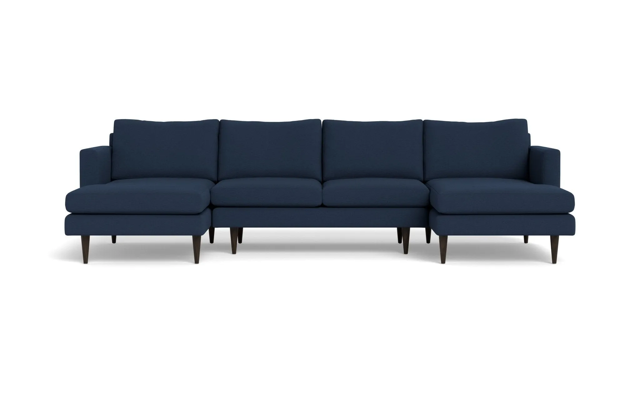 Wallace 126" Untufted Double Chaise U Sectional