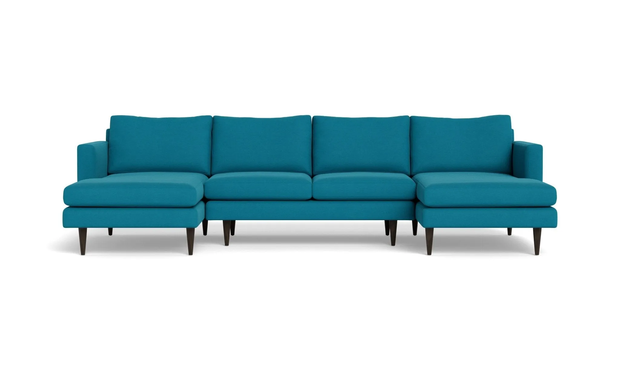 Wallace 126" Untufted Double Chaise U Sectional