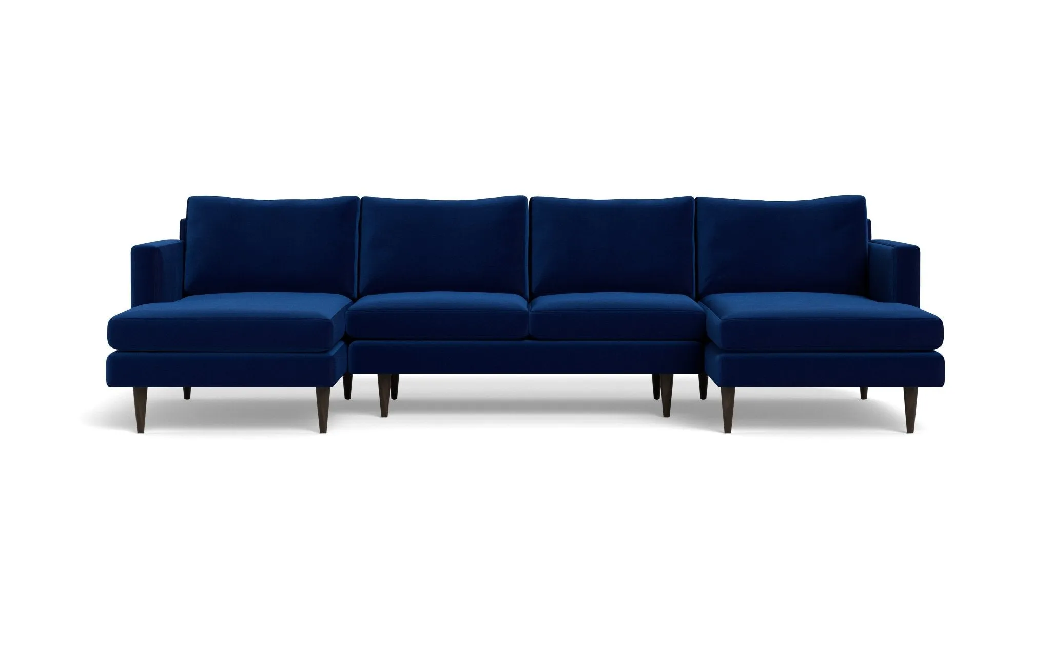 Wallace 126" Untufted Double Chaise U Sectional