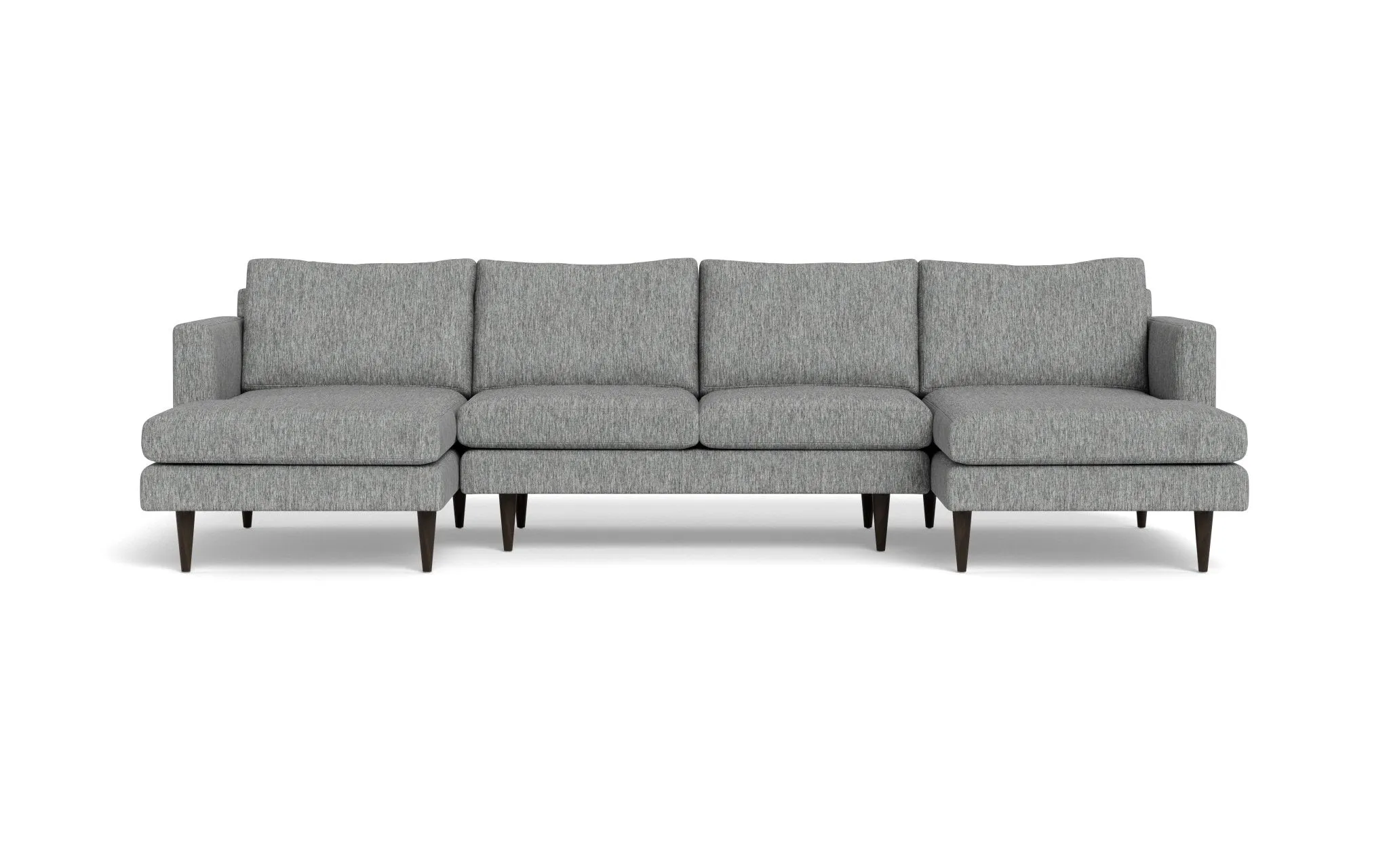 Wallace 126" Untufted Double Chaise U Sectional