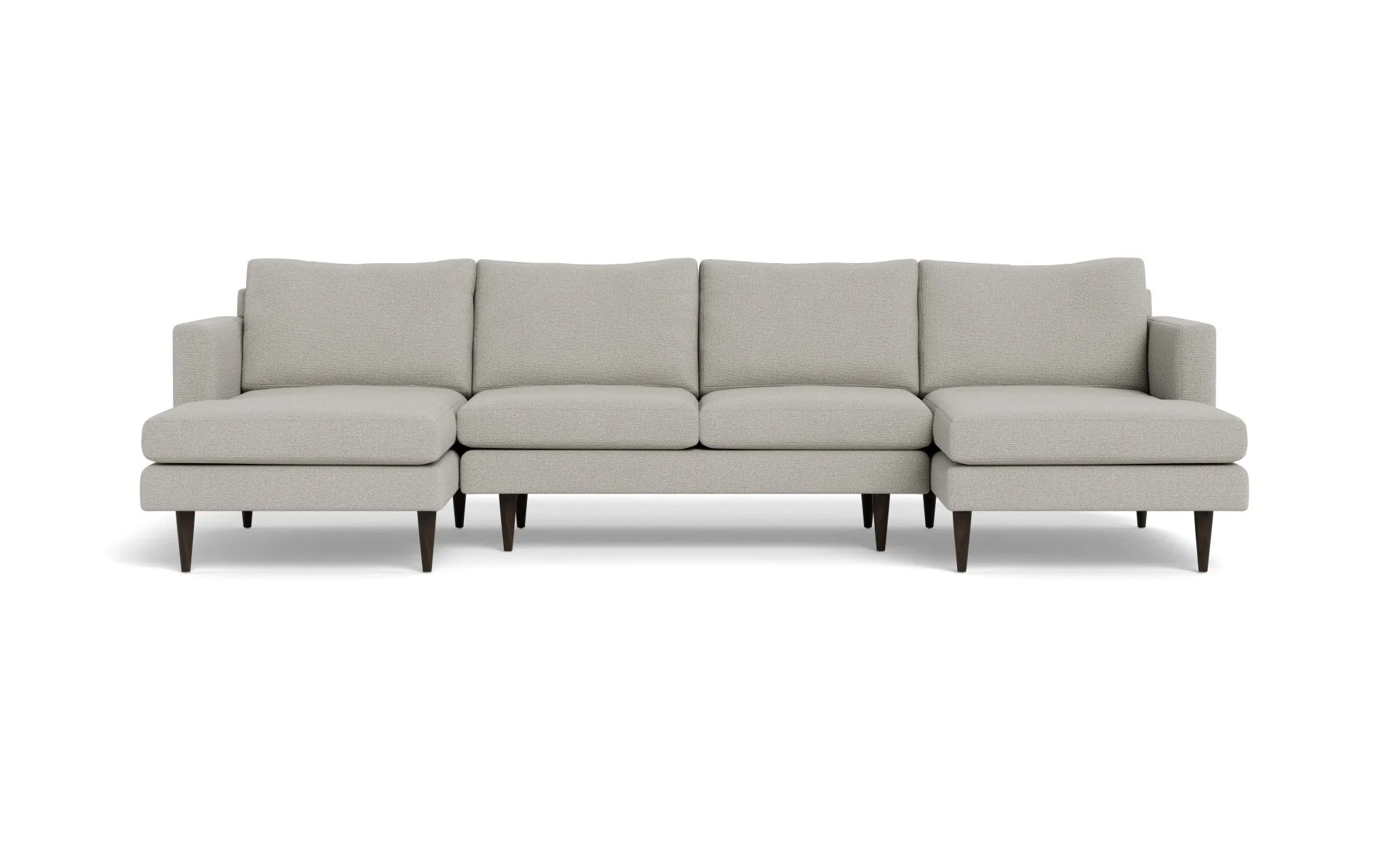 Wallace 126" Untufted Double Chaise U Sectional