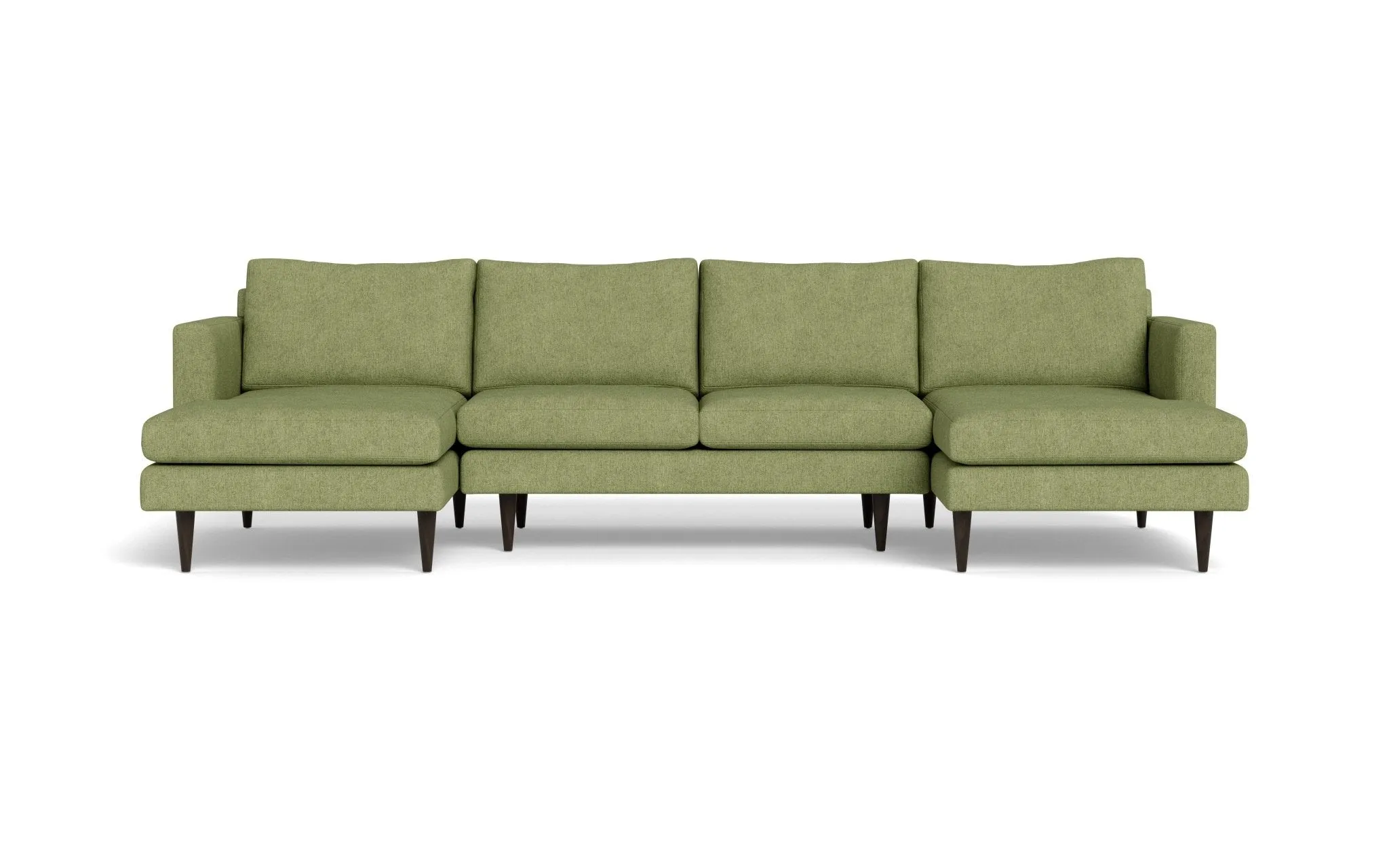 Wallace 126" Untufted Double Chaise U Sectional