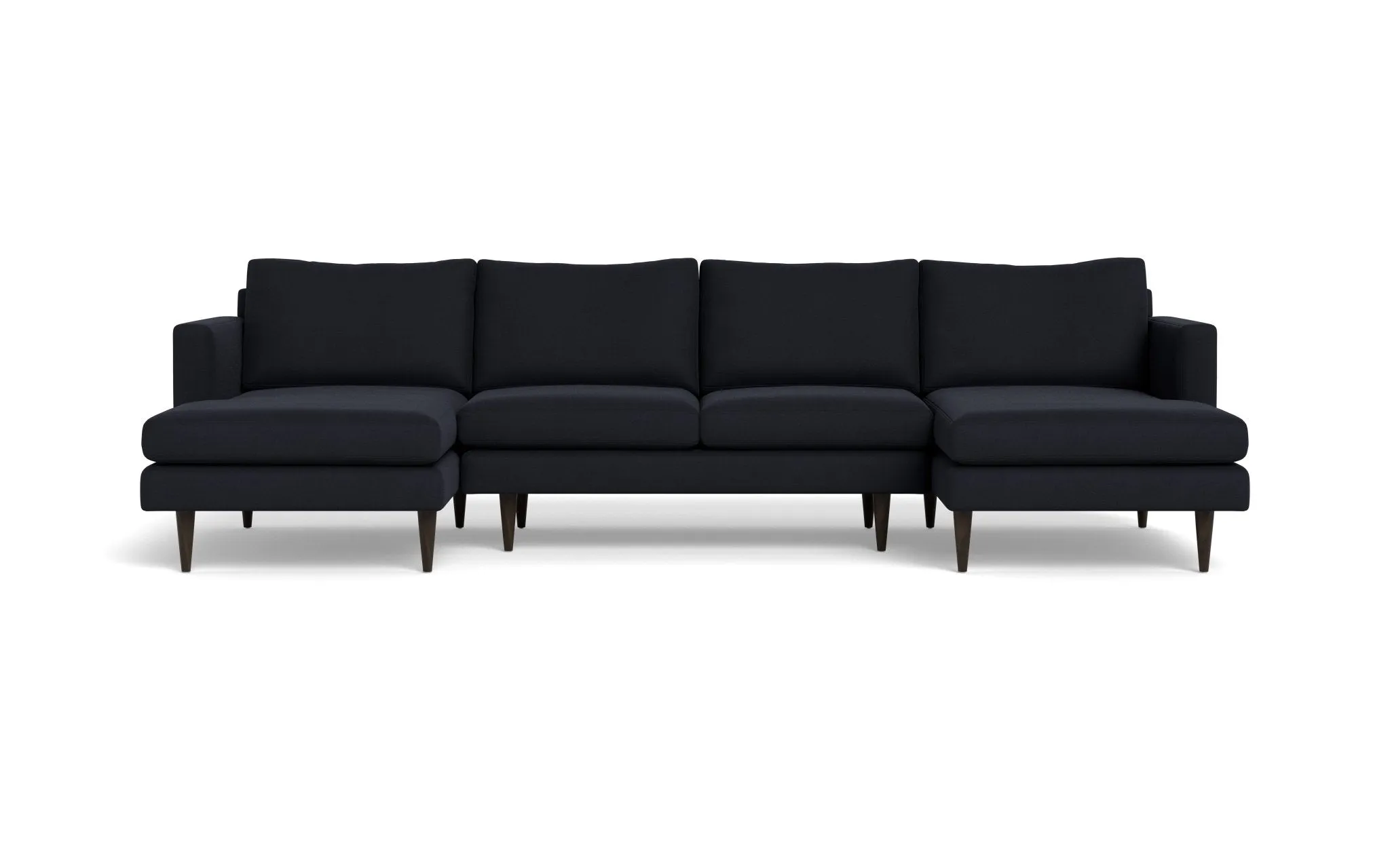 Wallace 126" Untufted Double Chaise U Sectional