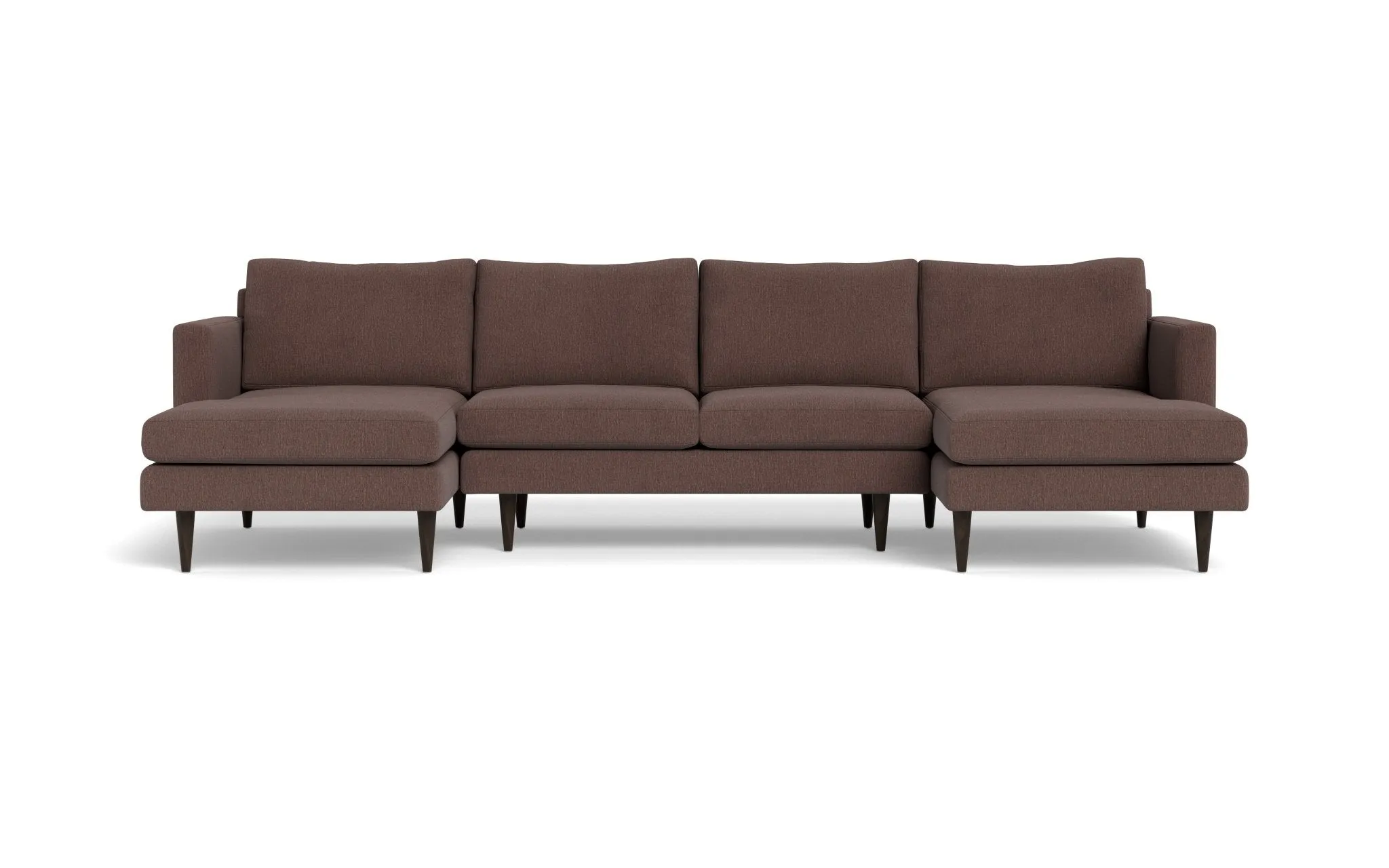 Wallace 126" Untufted Double Chaise U Sectional