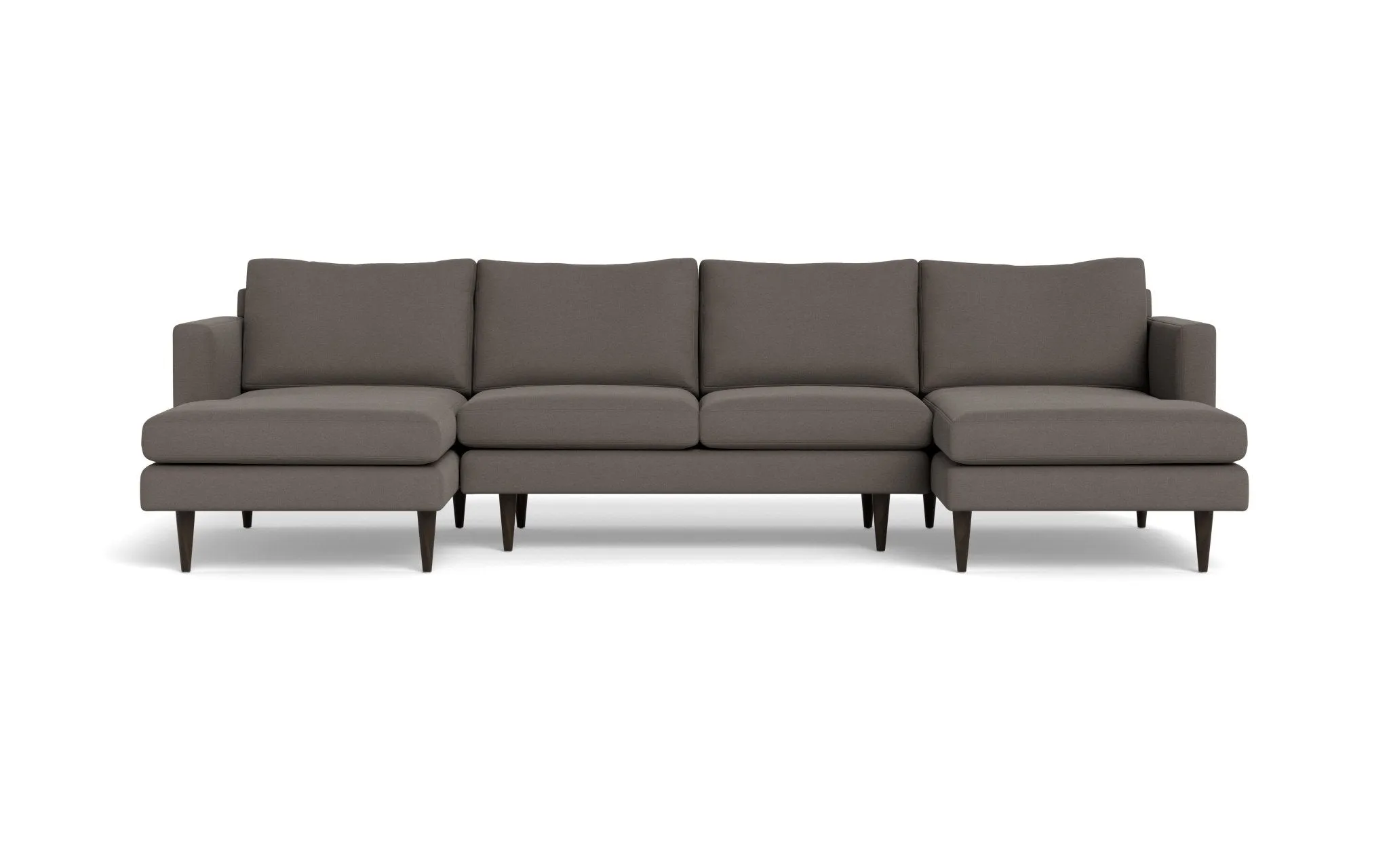 Wallace 126" Untufted Double Chaise U Sectional