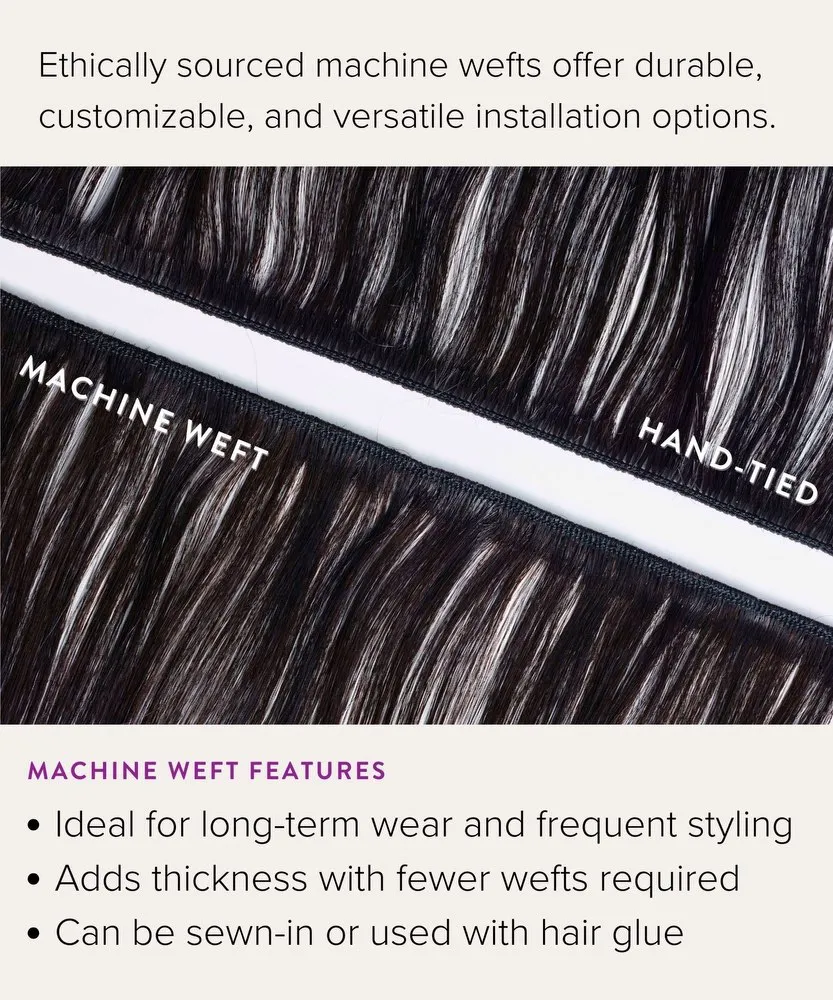 Wavy Virgin Hand-Tied Weft