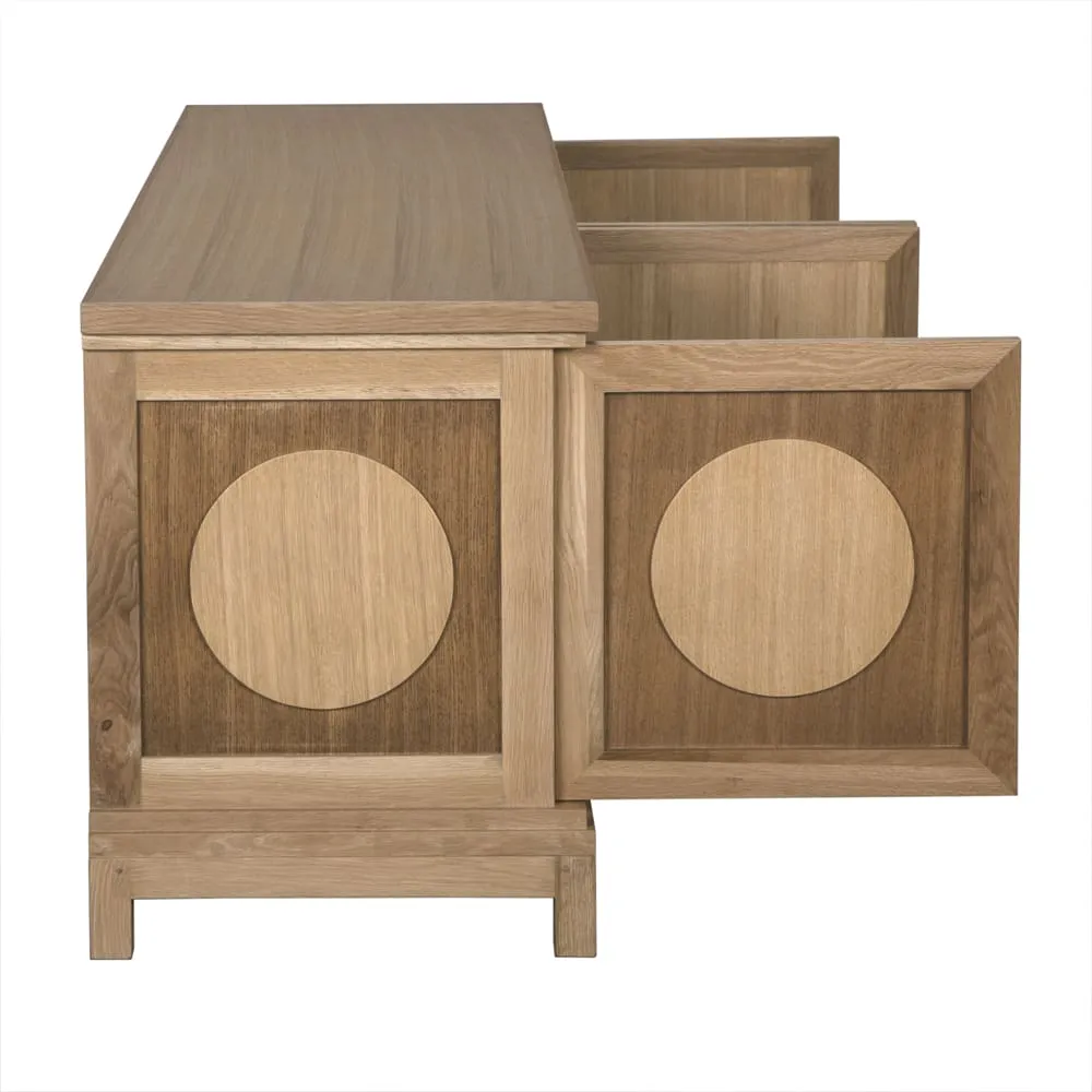 Wellington 4 Door Sideboard, White Oak