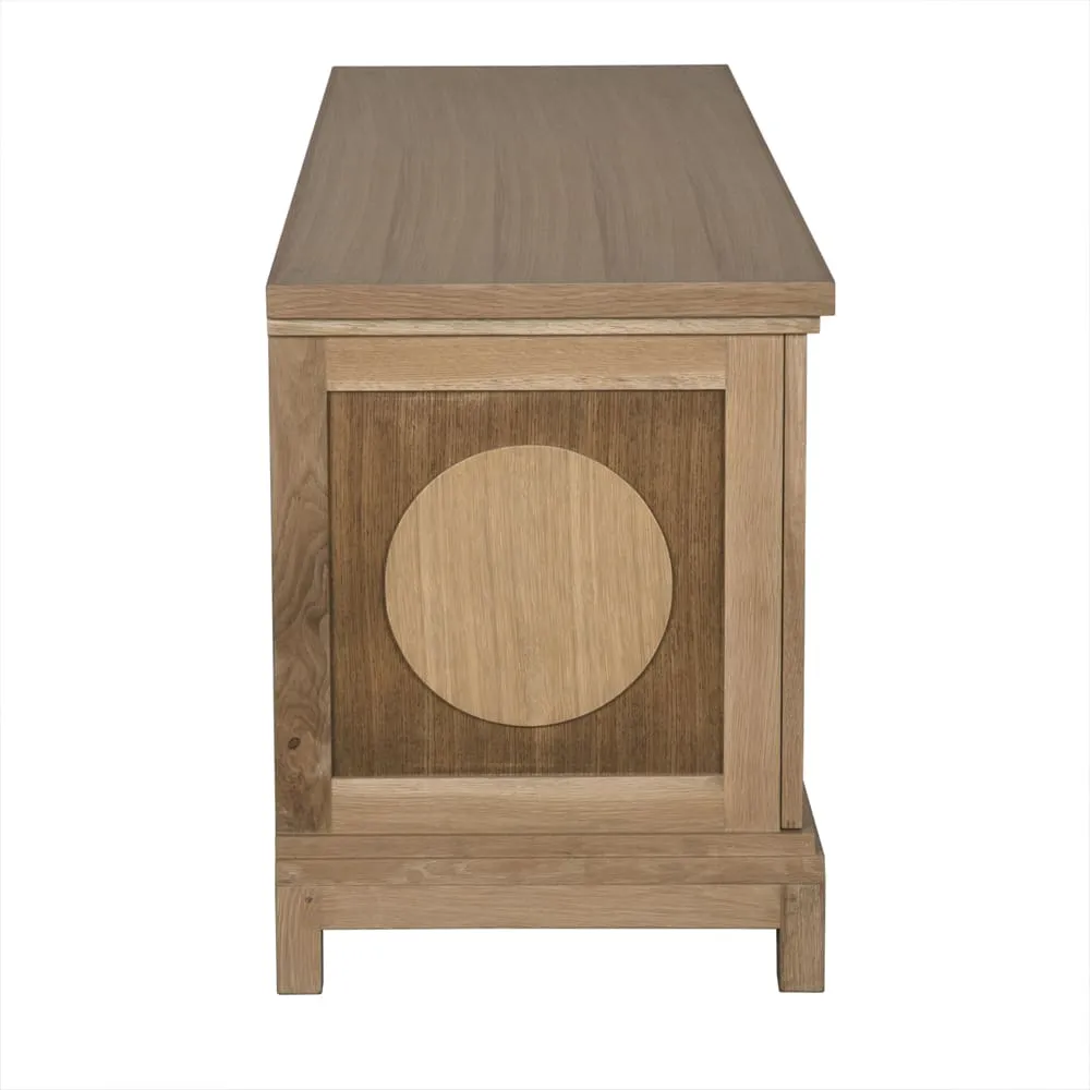 Wellington 4 Door Sideboard, White Oak