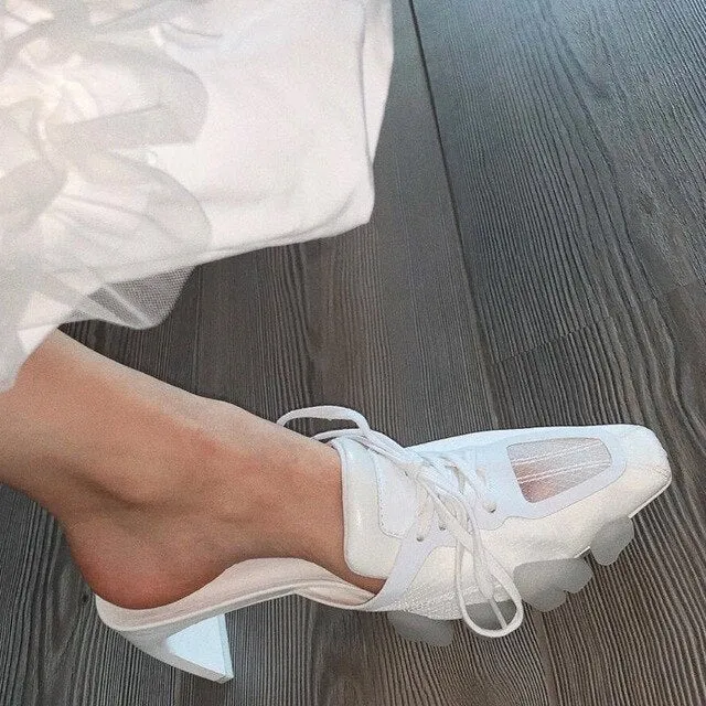 Women Slippers Crocodile Head PVC Sole Lace-Up Mules Shoes Women Sport Slides 2020 Summer Celebrity Ladies Footwear Sandals