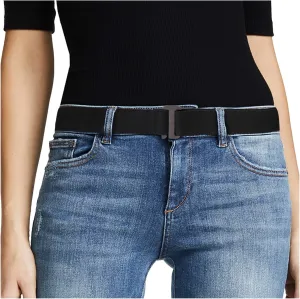 Women Stretch Flat Buckle Belt for Jeans Pants Dresses