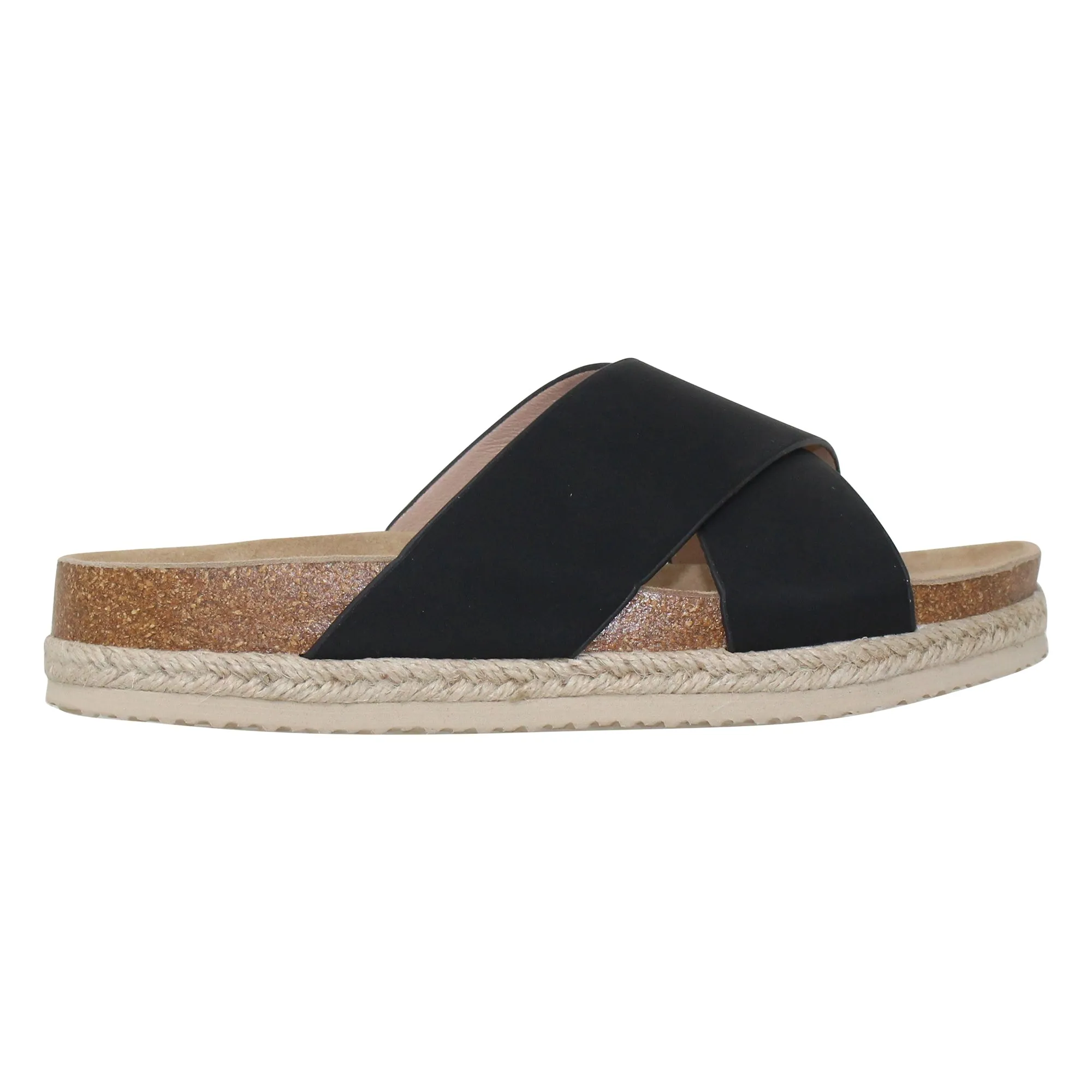 Women's Classic Criss Cross Platform Sandals Espadrilles Black