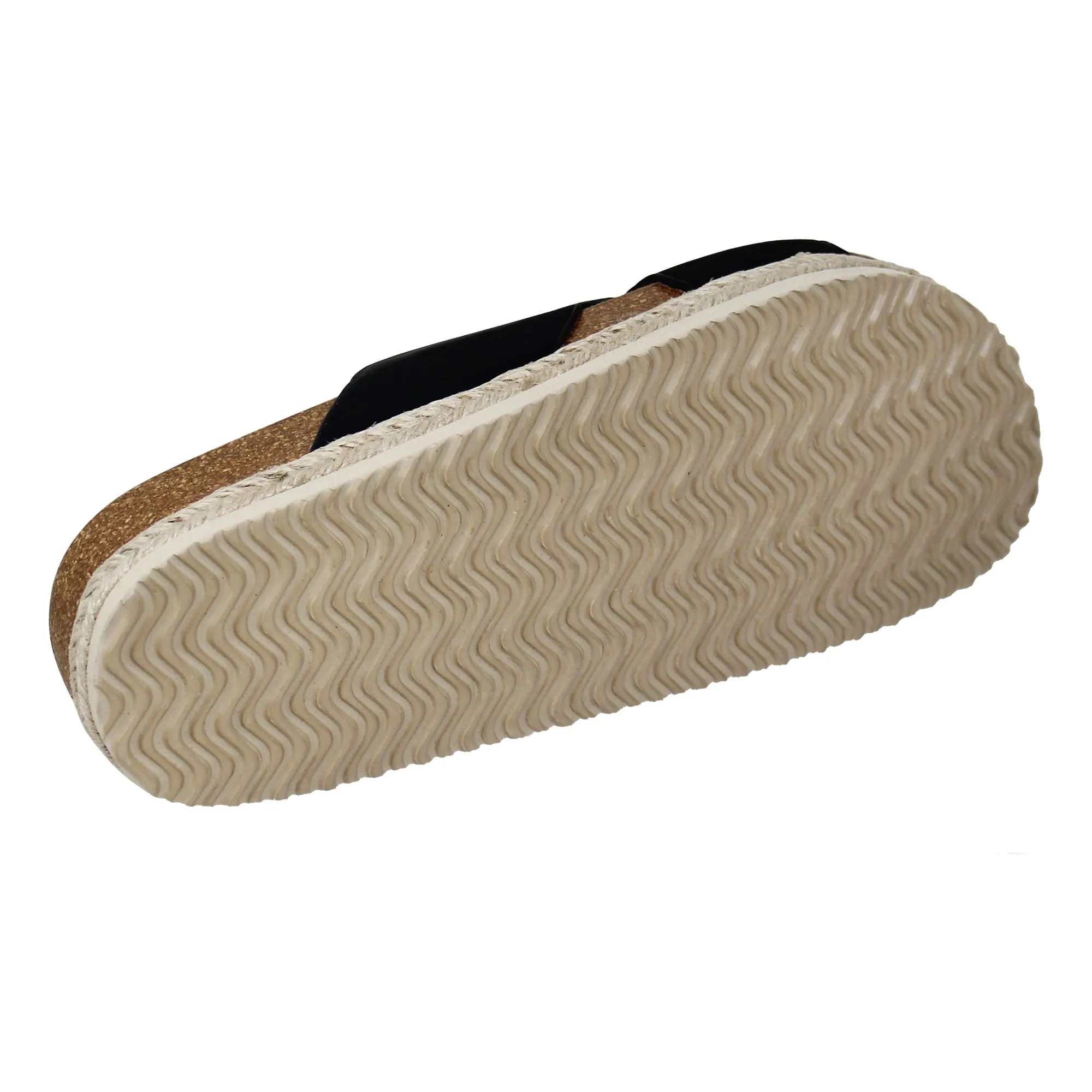 Women's Classic Criss Cross Platform Sandals Espadrilles Black