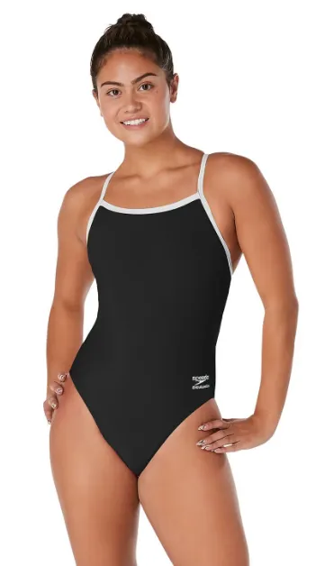 Women's Solid Flyback Onepiece Training Swimsuit