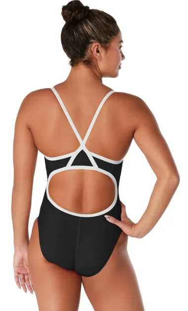 Women's Solid Flyback Onepiece Training Swimsuit