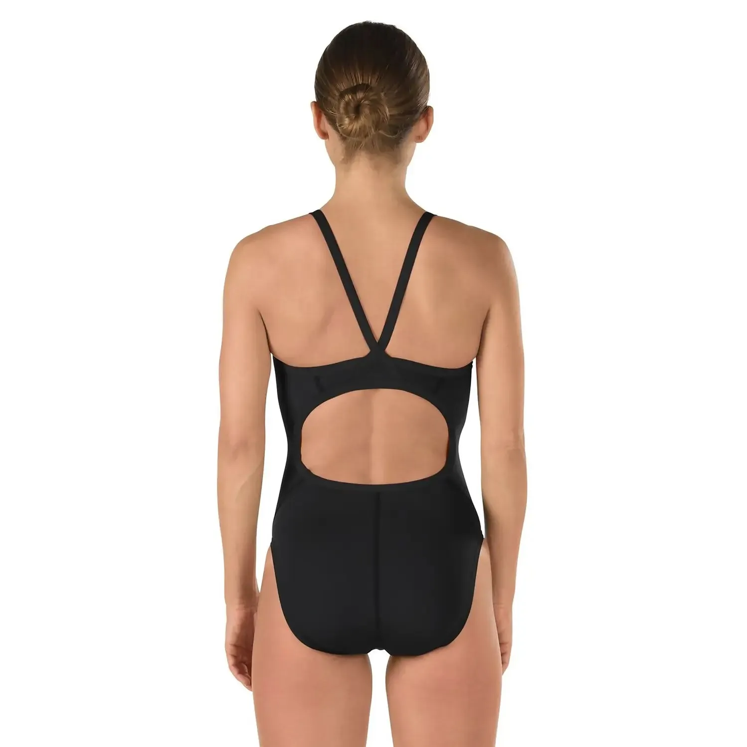 Women's Solid Flyback Onepiece Training Swimsuit