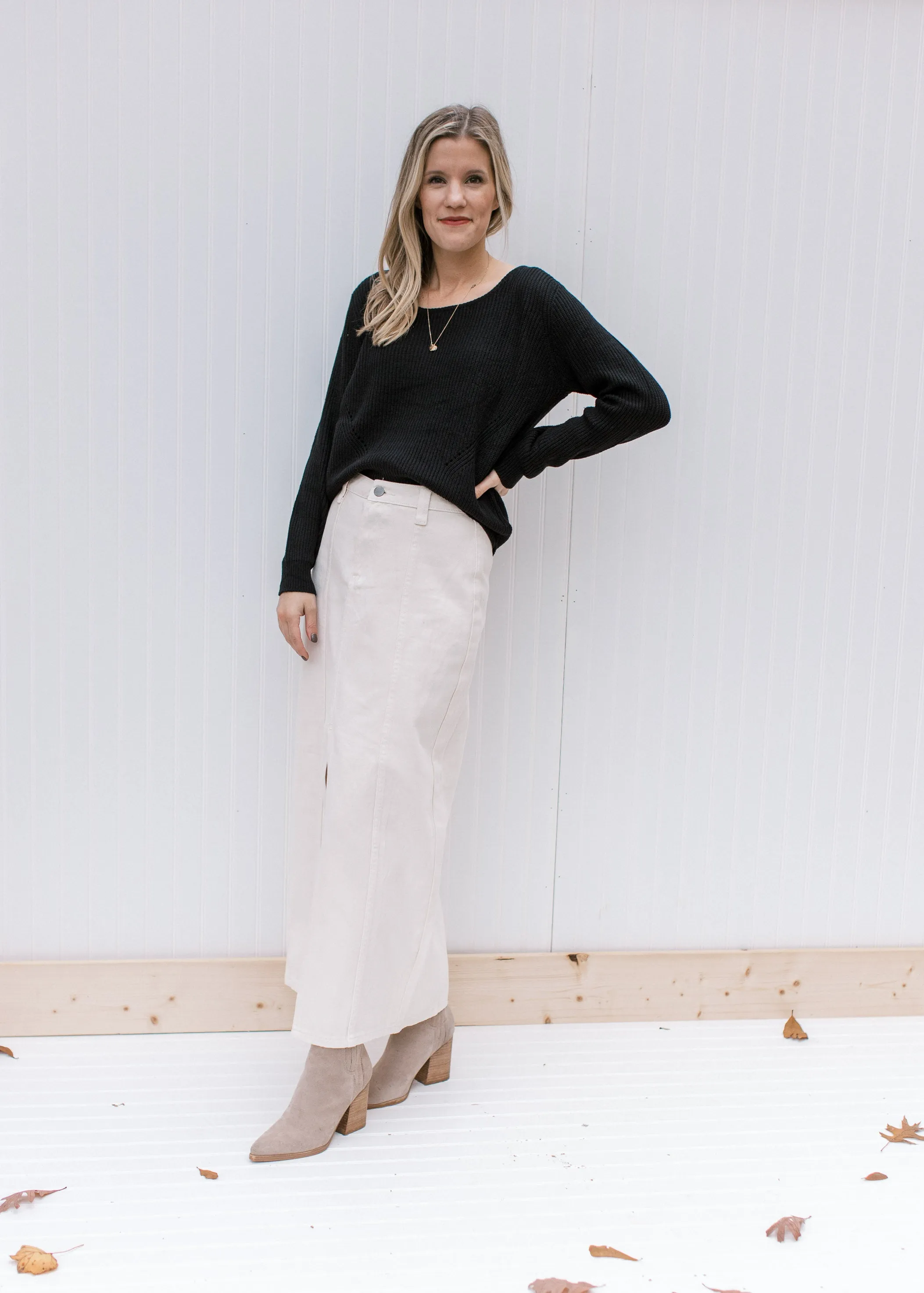 X Off White Midi Skirt