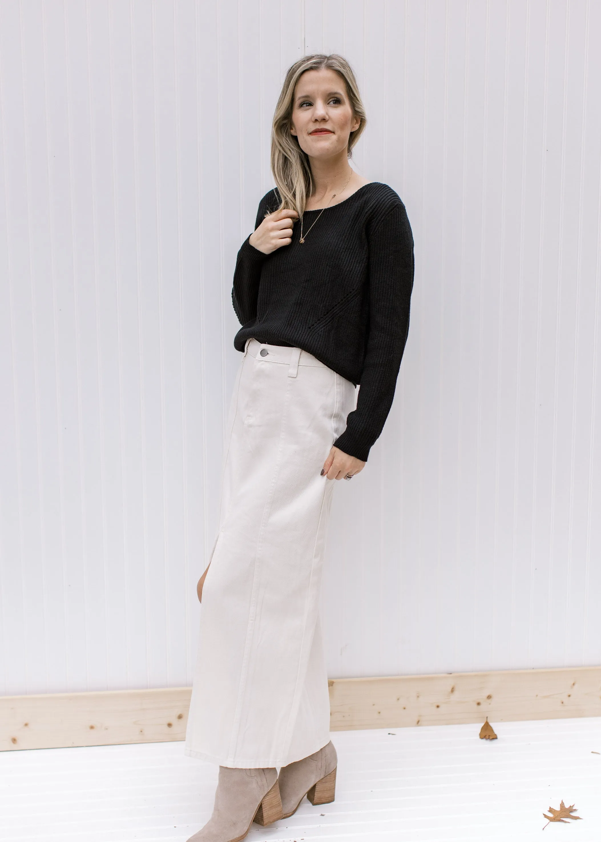 X Off White Midi Skirt