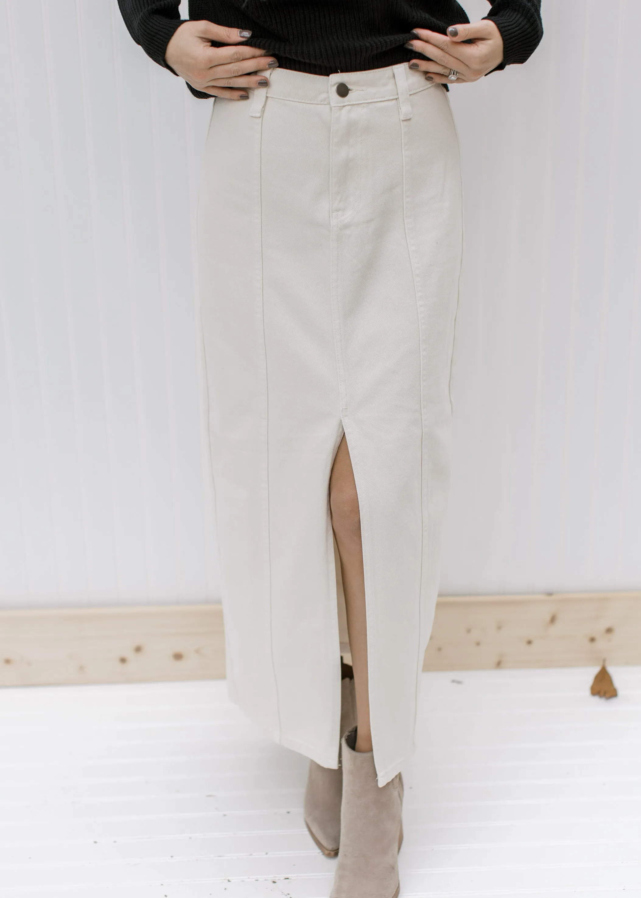 X Off White Midi Skirt